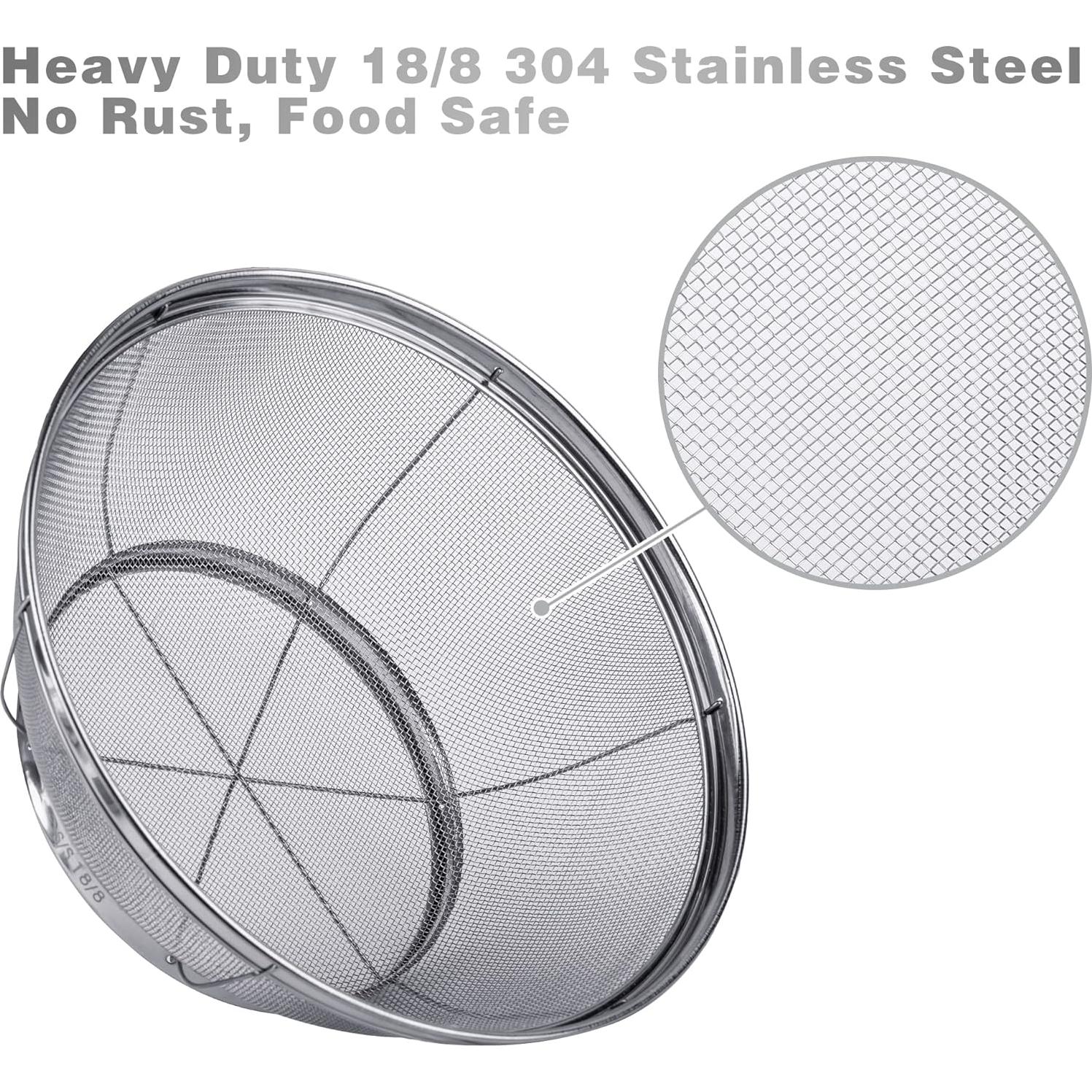 Coladores de Acero Inoxidable Tiawudi 5 Piezas 18/8