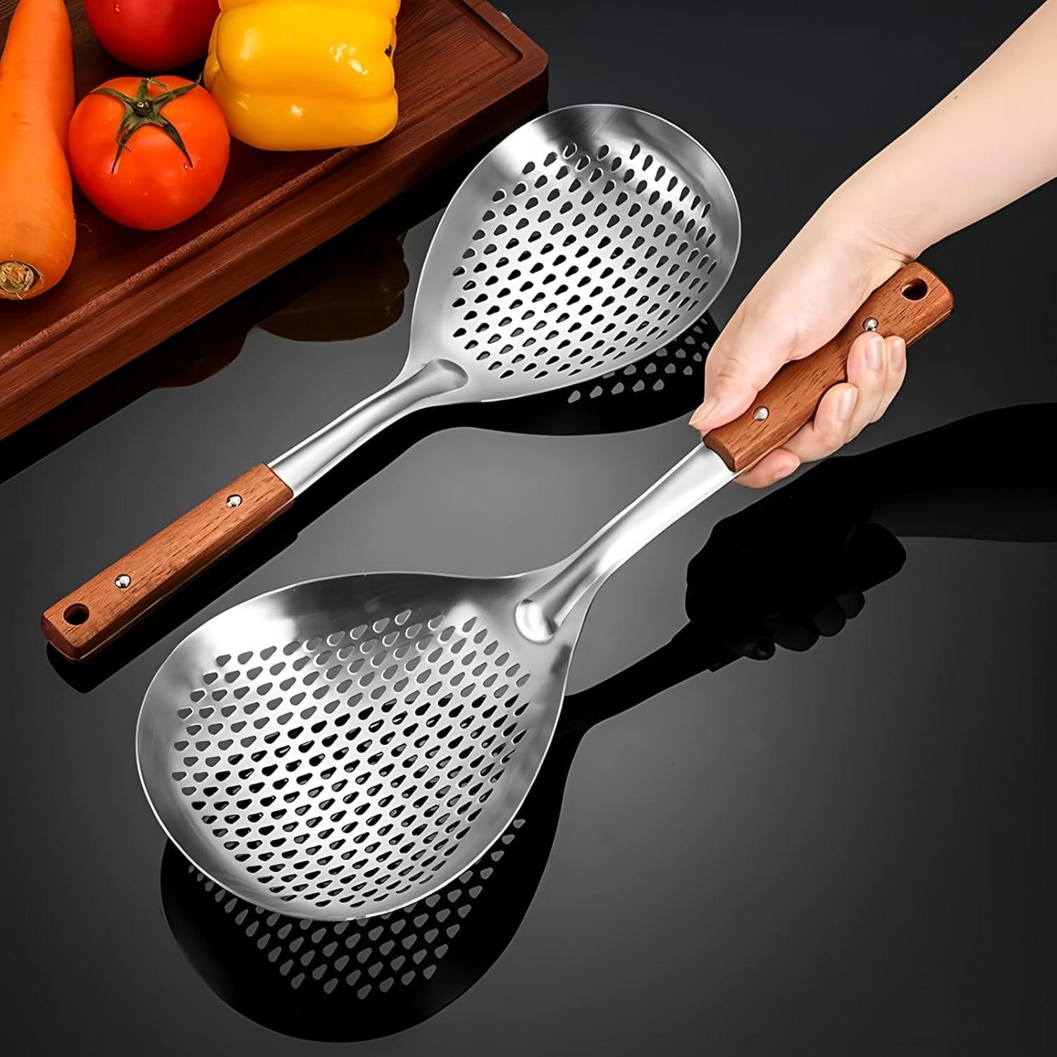 Colador de Acero Inoxidable ANMIOU 14.73 cm Malla Fina Universal