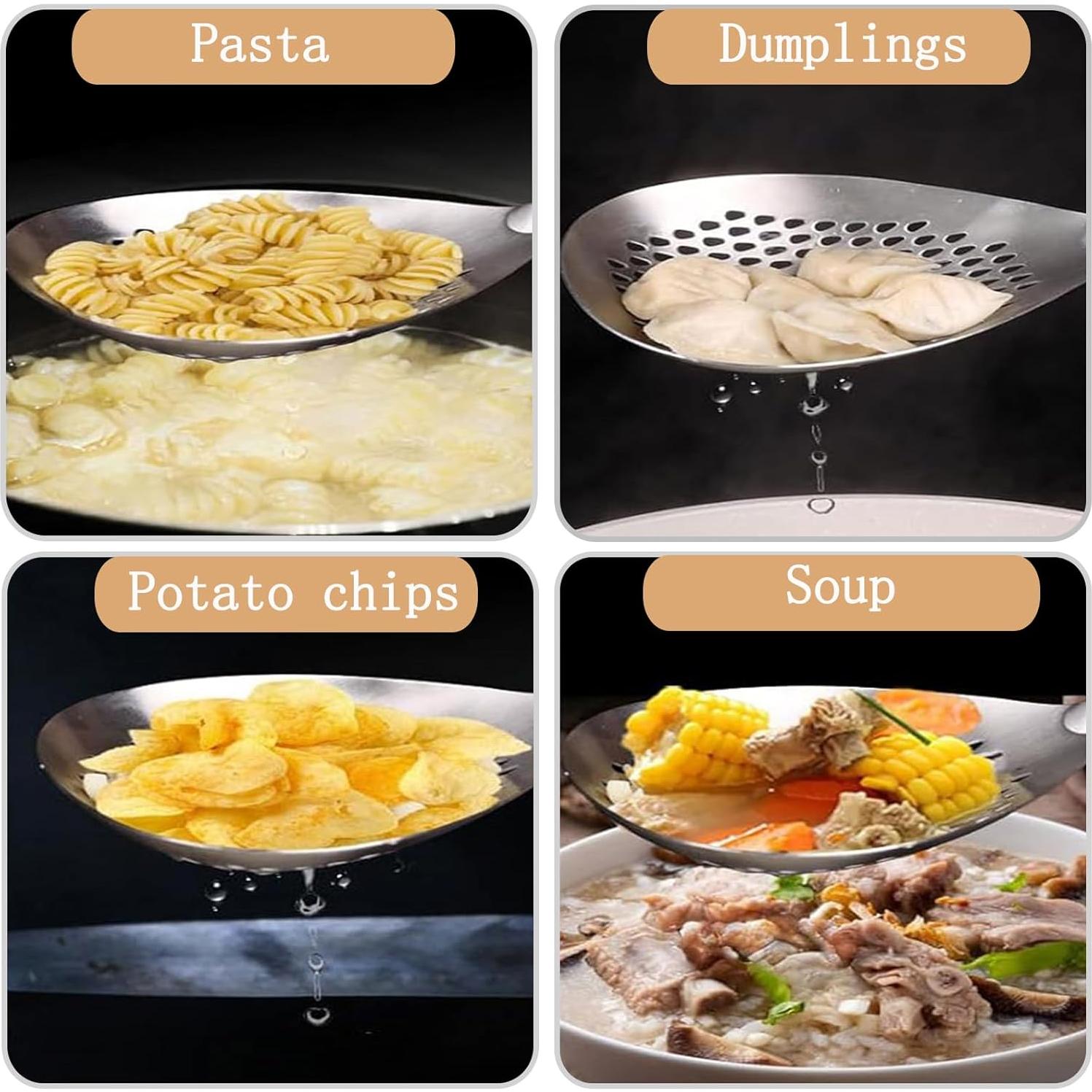 Colador de Acero Inoxidable ANMIOU 14.73 cm Malla Fina Universal