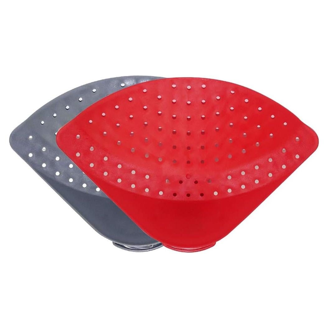 2 Clips de Drenaje de Silicona HHGZON para Olla y Sartén