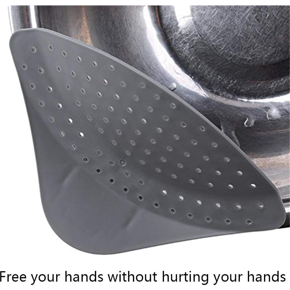 2 Clips de Drenaje de Silicona HHGZON para Olla y Sartén