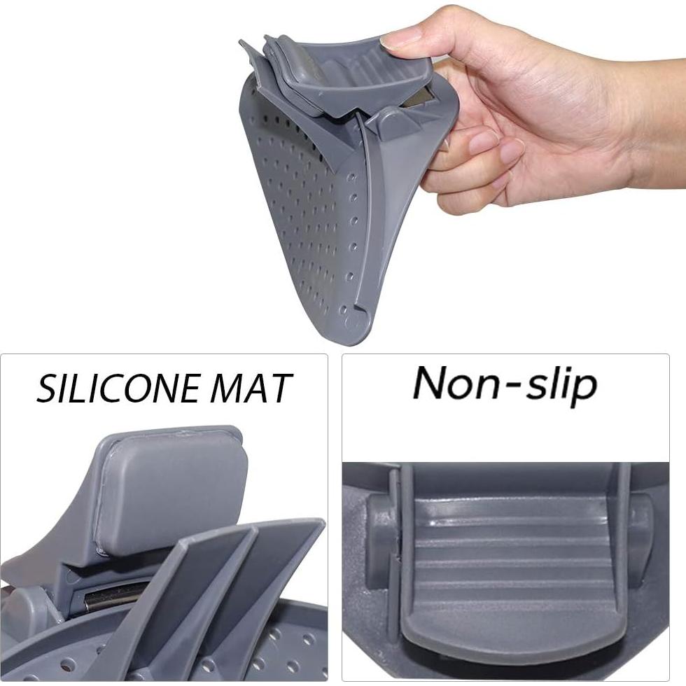 2 Clips de Drenaje de Silicona HHGZON para Olla y Sartén