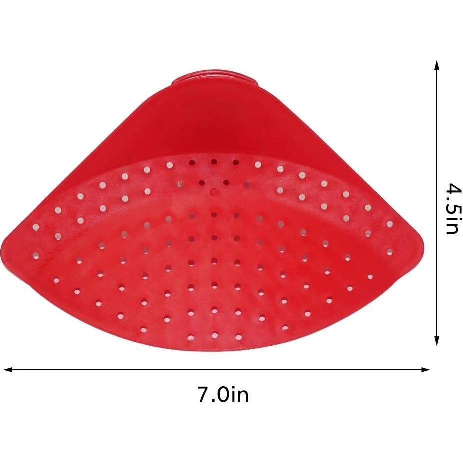2 Clips de Drenaje de Silicona HHGZON para Olla y Sartén