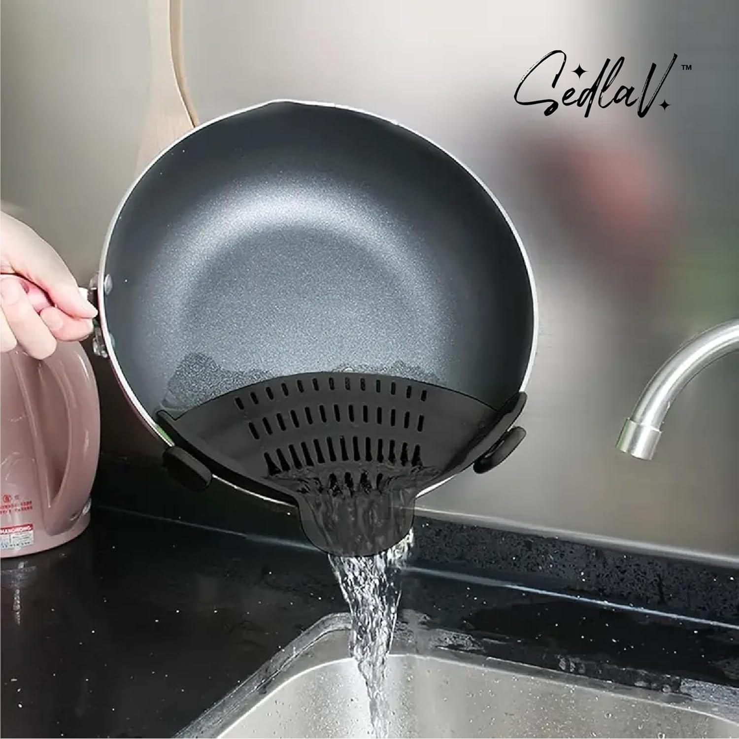 Colador de Cocina Clip-on SEDLAV - Silicona Resistente al Calor