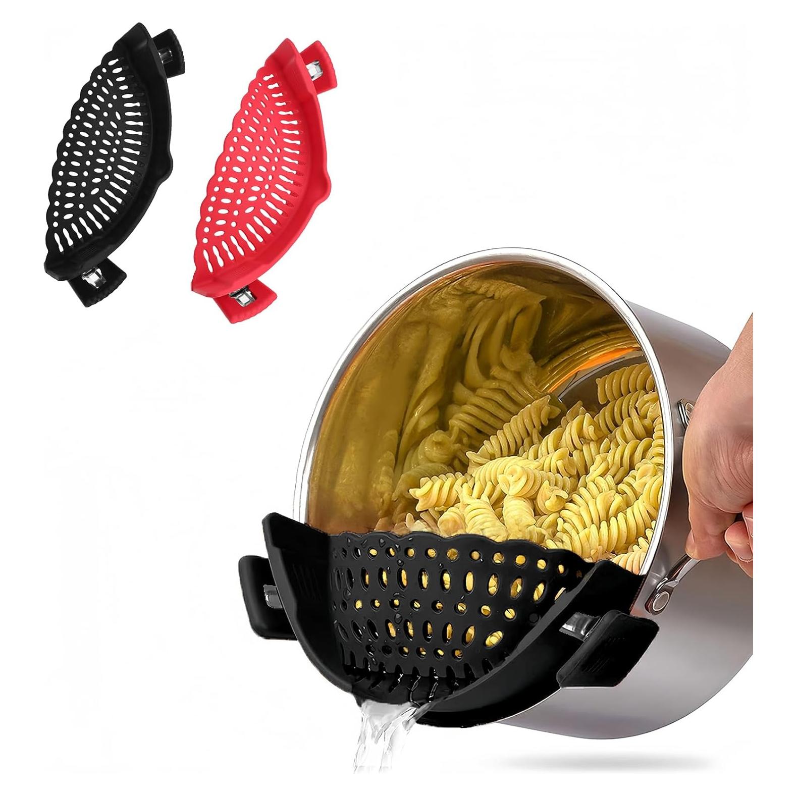 Pack 2 Coladores de Silicona Clip-on Regaliafurn - Drenaje Rápido