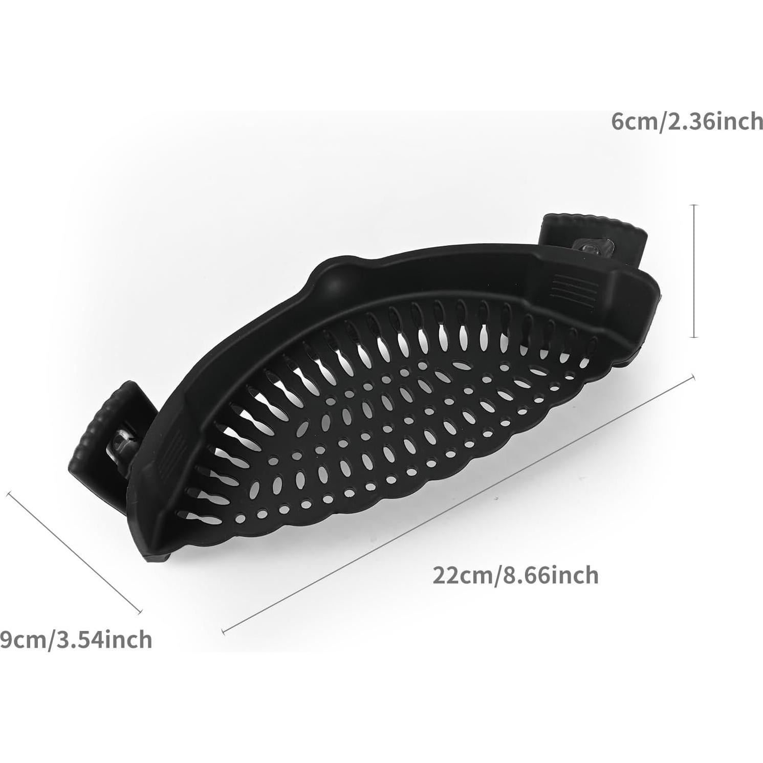 Pack 2 Coladores de Silicona Clip-on Regaliafurn - Drenaje Rápido