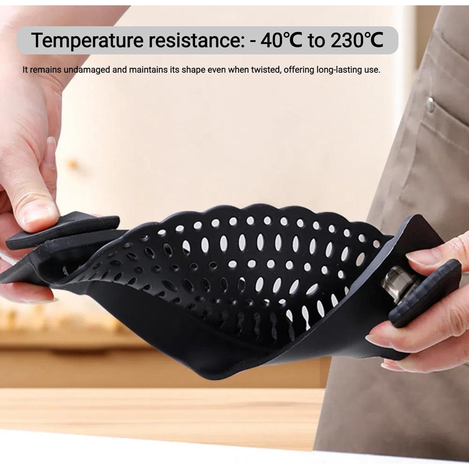 Pack 2 Coladores de Silicona Clip-on Regaliafurn - Drenaje Rápido