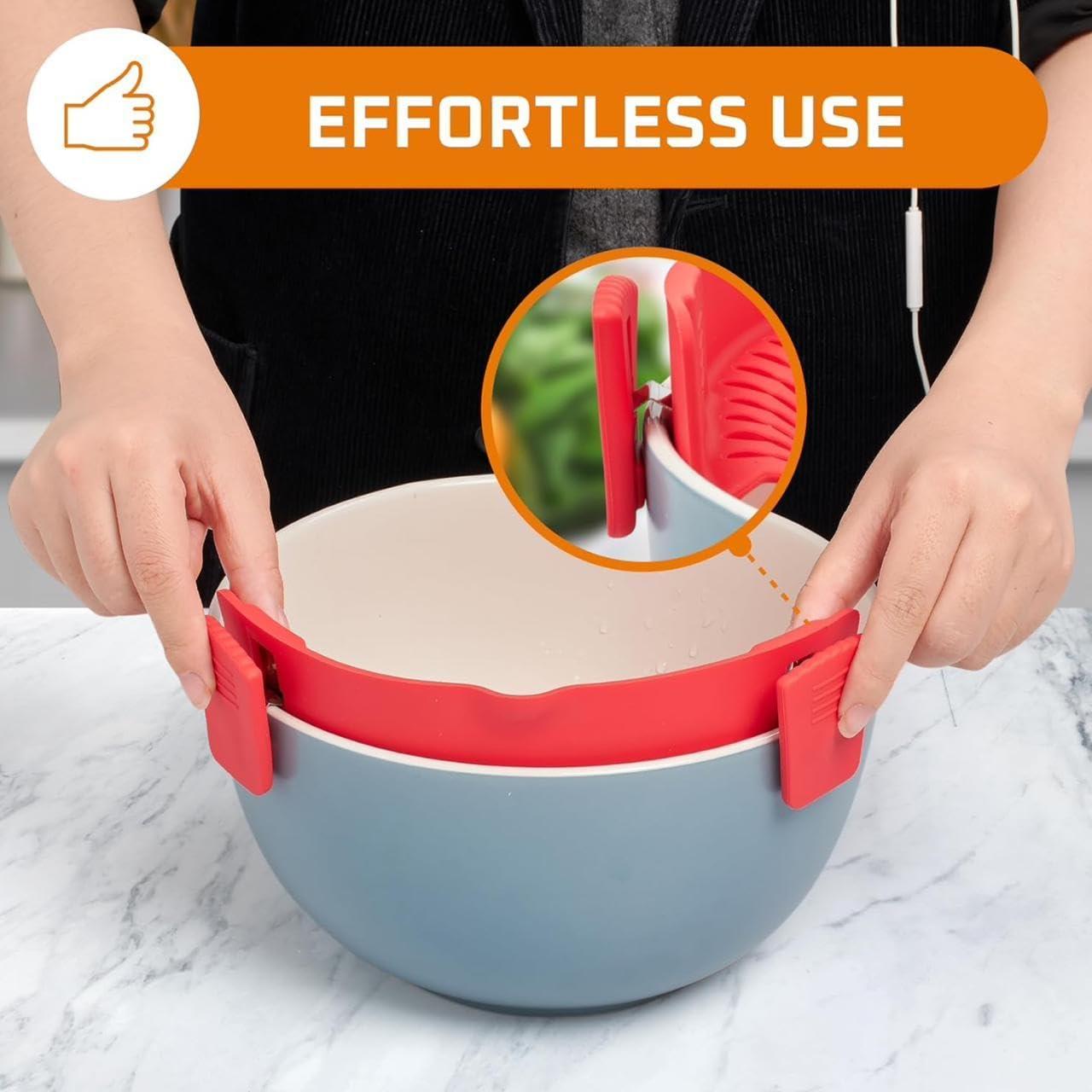 Colador de Silicona Clip On POLYKAY para Olla y Sartén