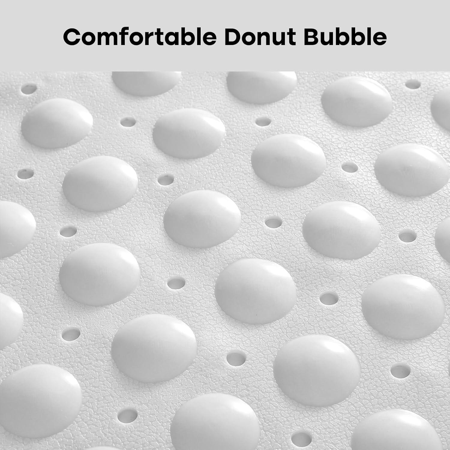 Alfombrilla de Ducha Antideslizante Triangular XIYUNTE 53.34 cm Blanca