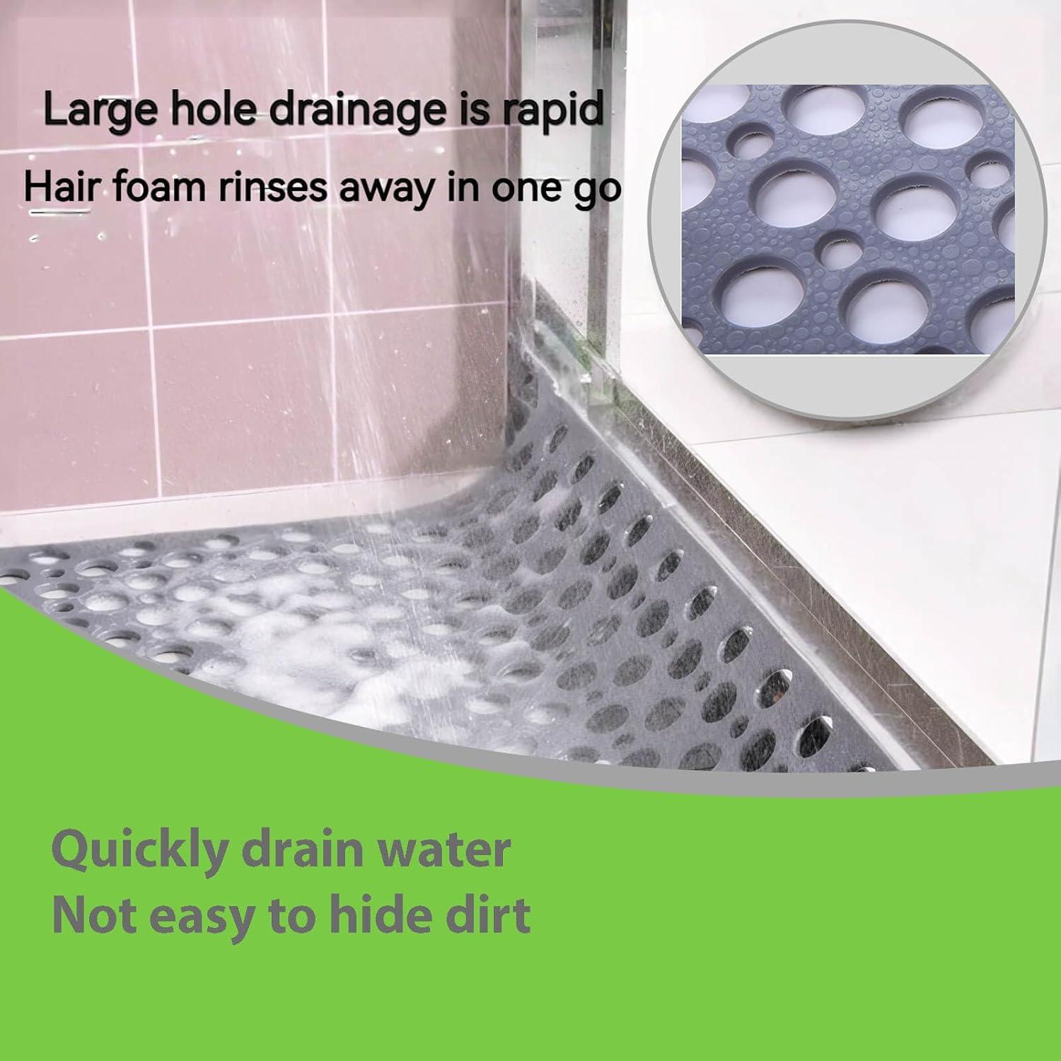 Alfombra de Baño Antideslizante TONBELYCH 76.2x43.2 cm Gris