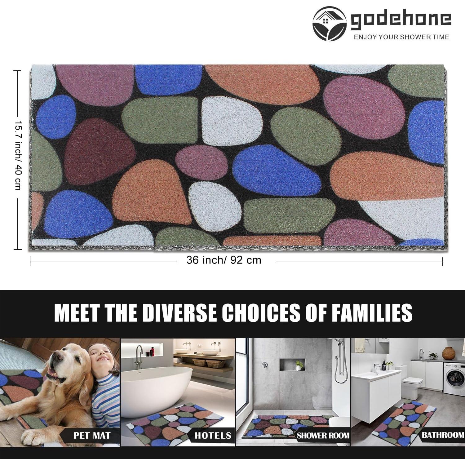 Alfombra de Ducha Antideslizante Godehone 40x91 cm PVC