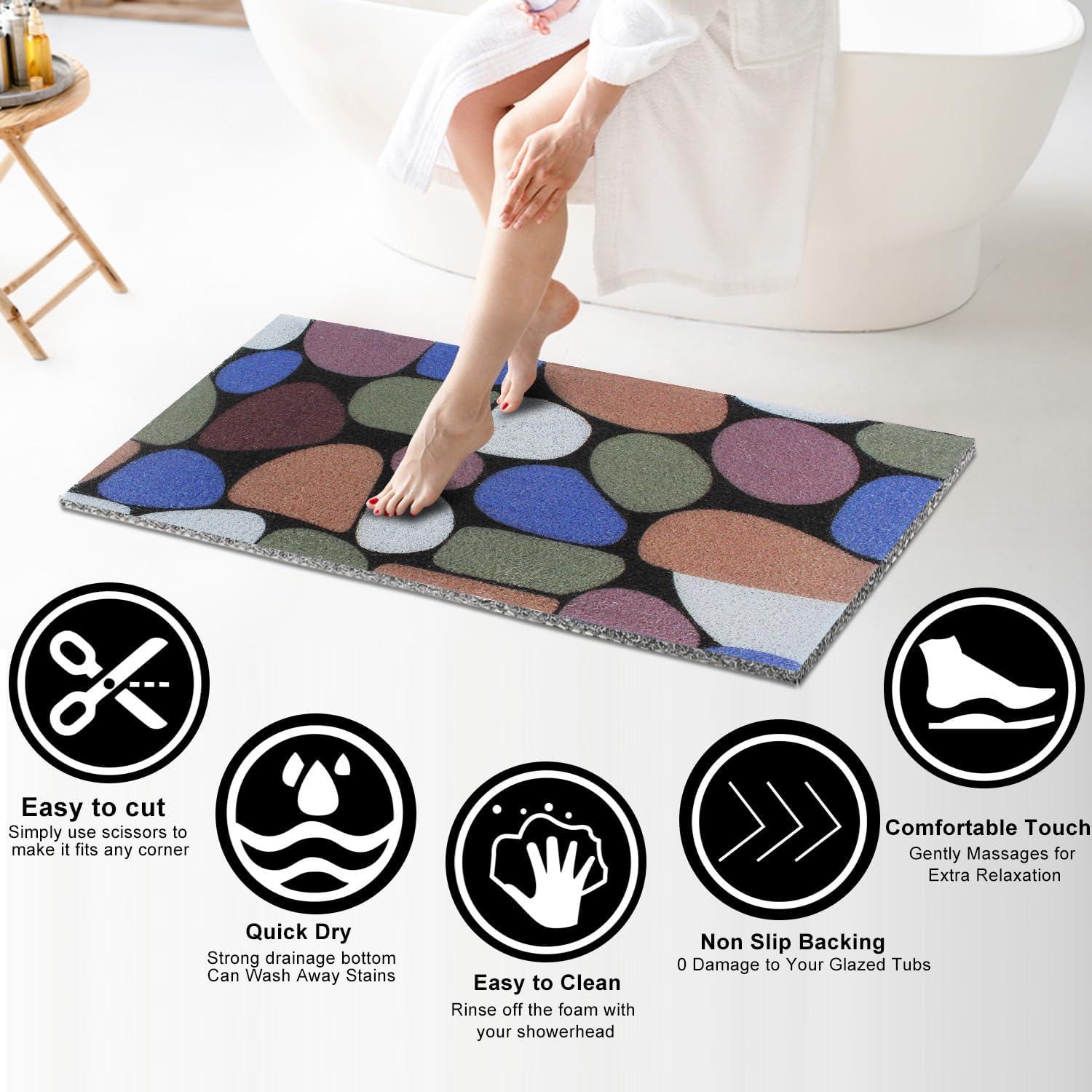 Alfombra de Ducha Antideslizante Godehone 40x91 cm PVC