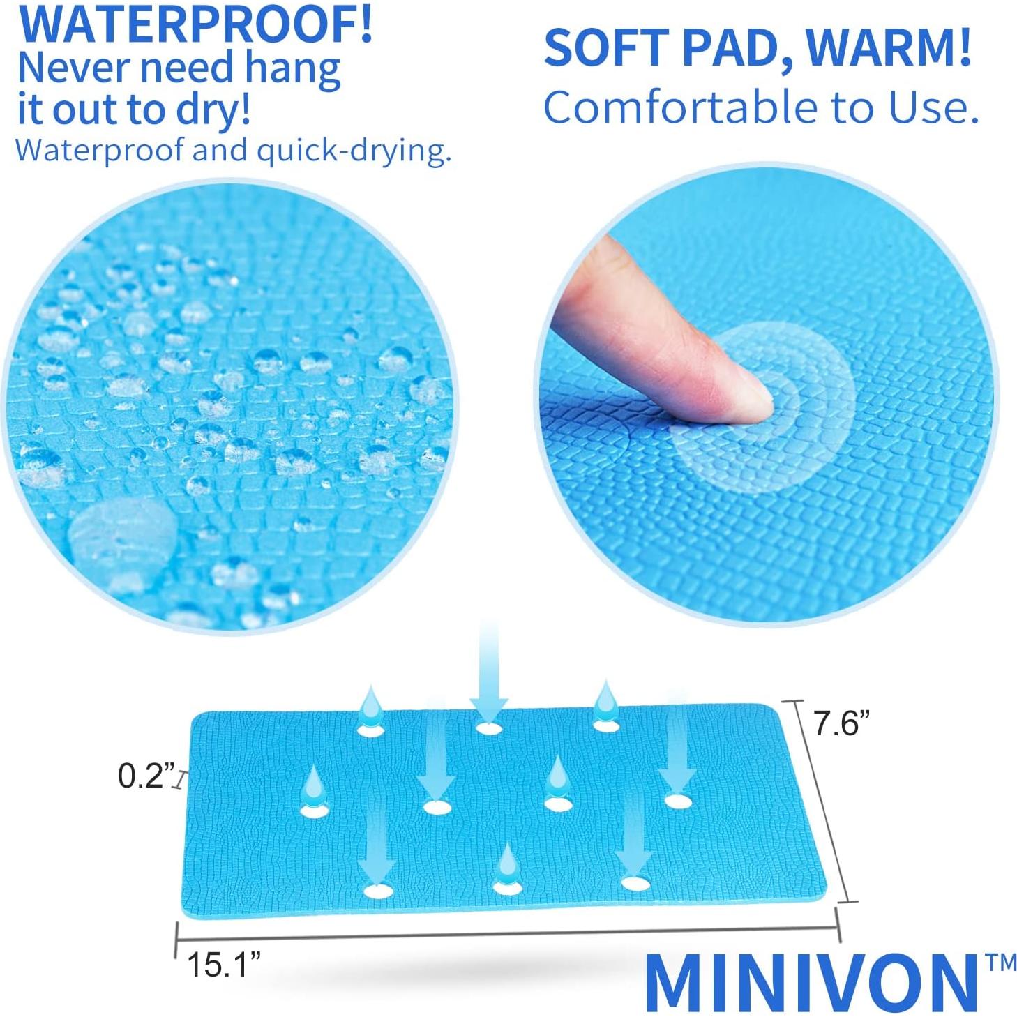 Alfombrillas Antideslizantes para Silla de Ducha MINIVON 3 PCS