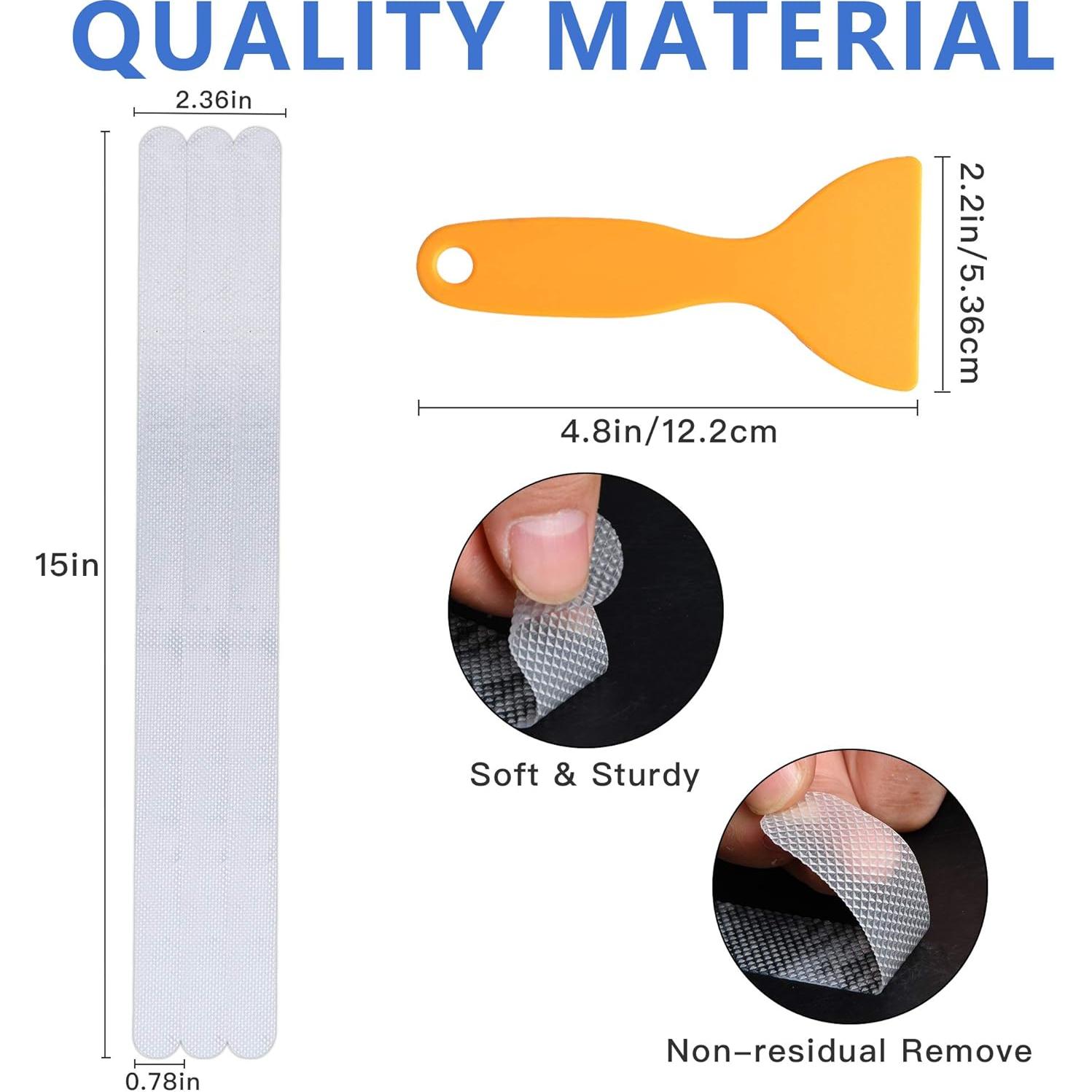 Pegatinas Antideslizantes Supkiir 24 PCS 38x2 cm para Baño