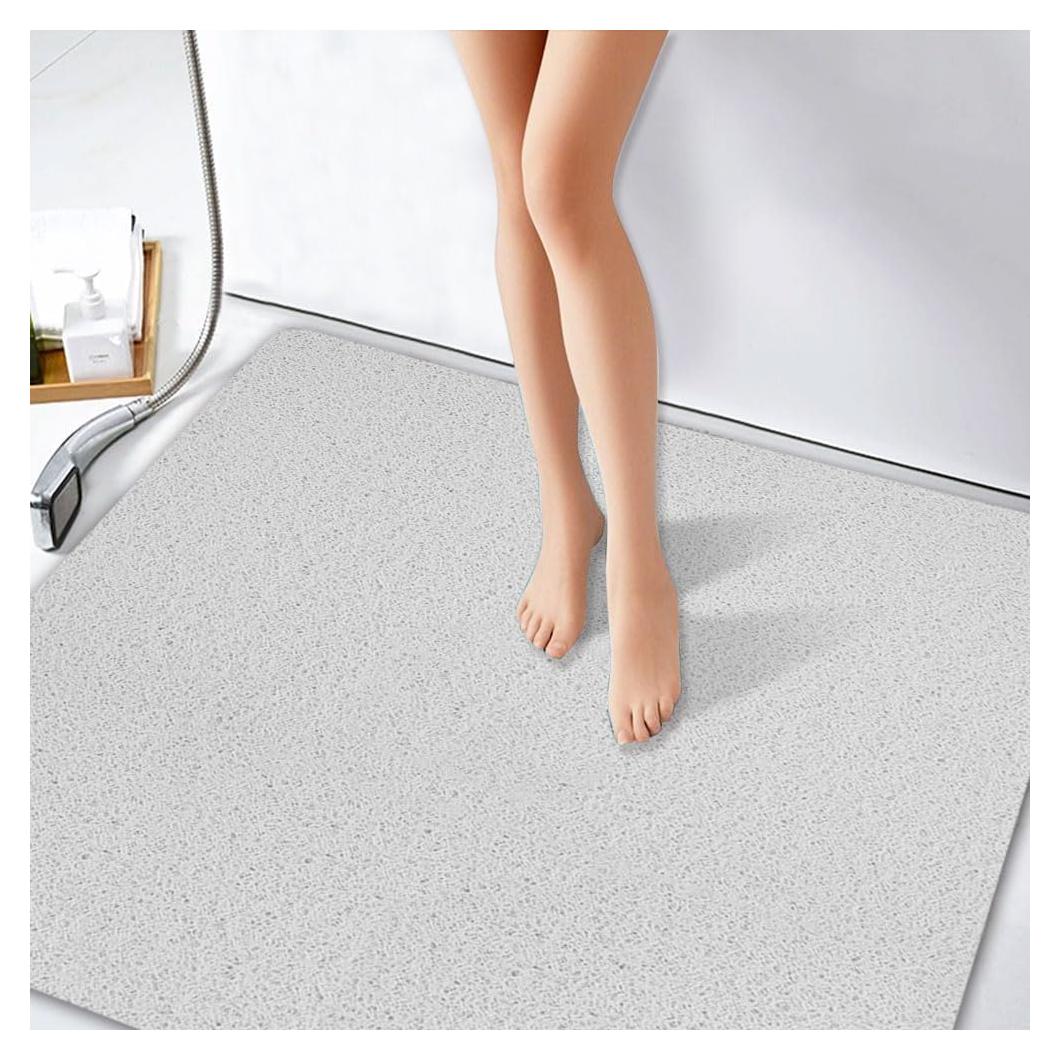Alfombra de Ducha Antideslizante IQYIOLZ Gris 58.4x58.4cm