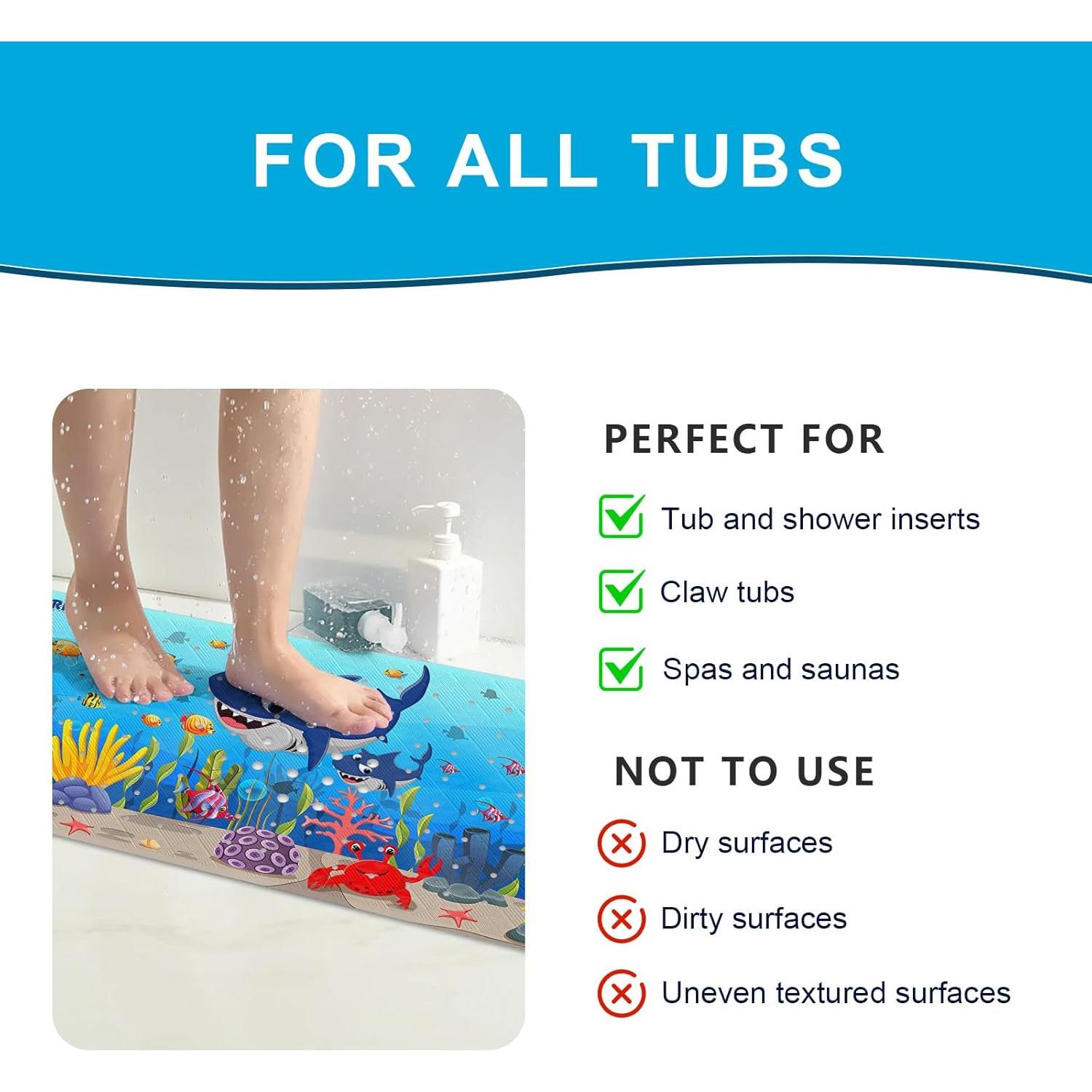 Alfombrilla de Baño Antideslizante XIYUNTE para Bebés 101.6x40.6cm