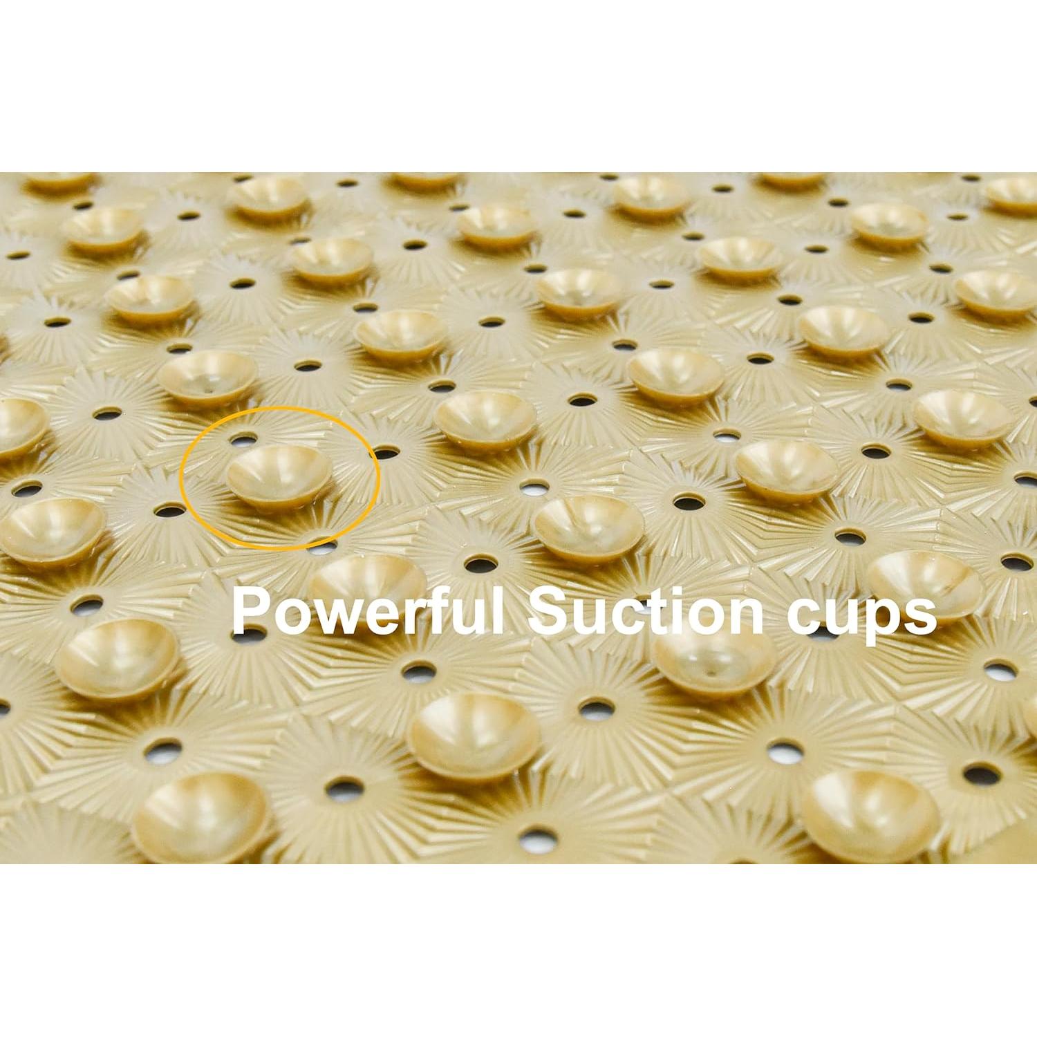 Alfombra de Baño Antideslizante Zahari Home 68.6x38cm Dorado