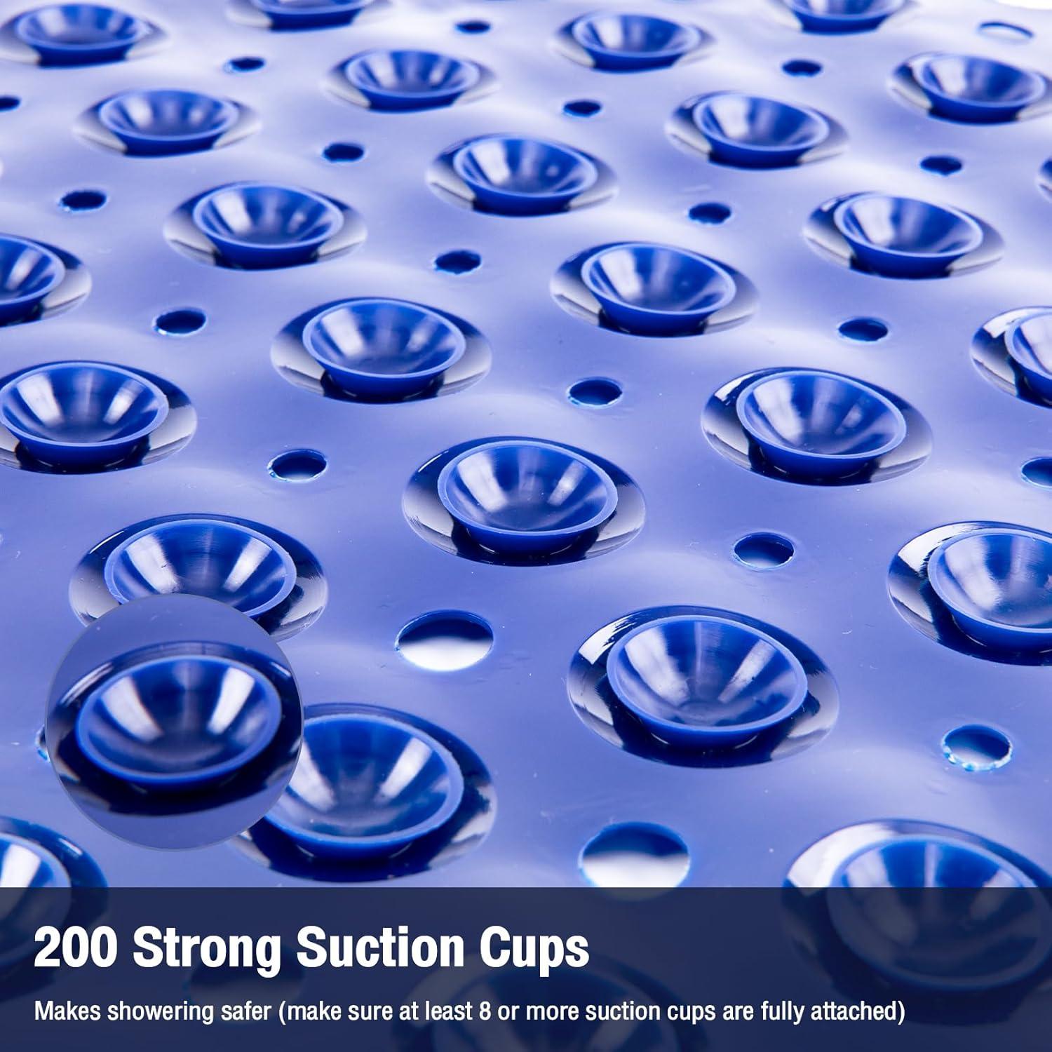 Alfombrilla de Baño Antideslizante Naoloture 101.6x40.6cm Azul Marino