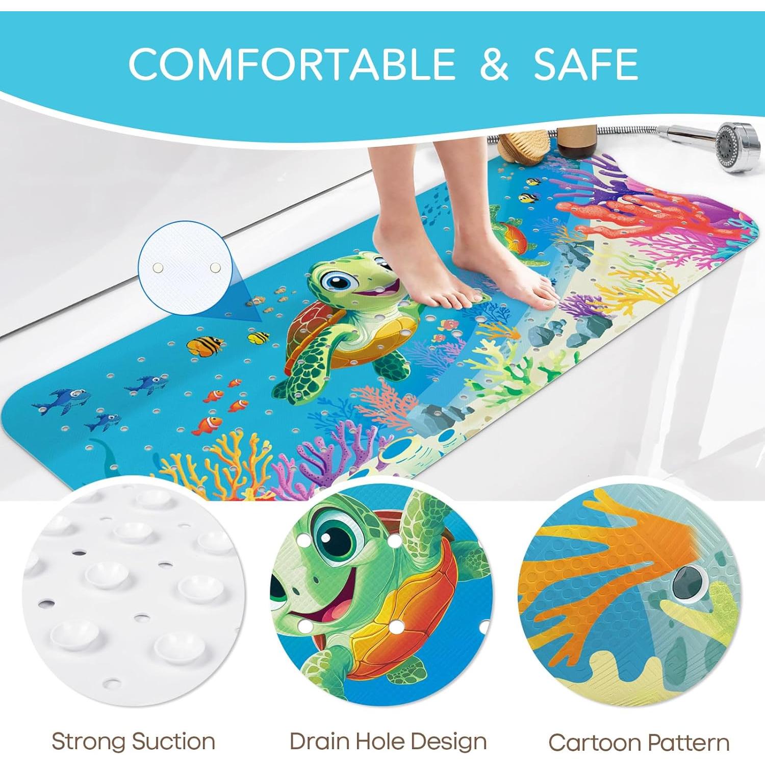 Alfombrilla de Baño Antideslizante SHUCHING Tortuga Marina 101.6x40.6cm