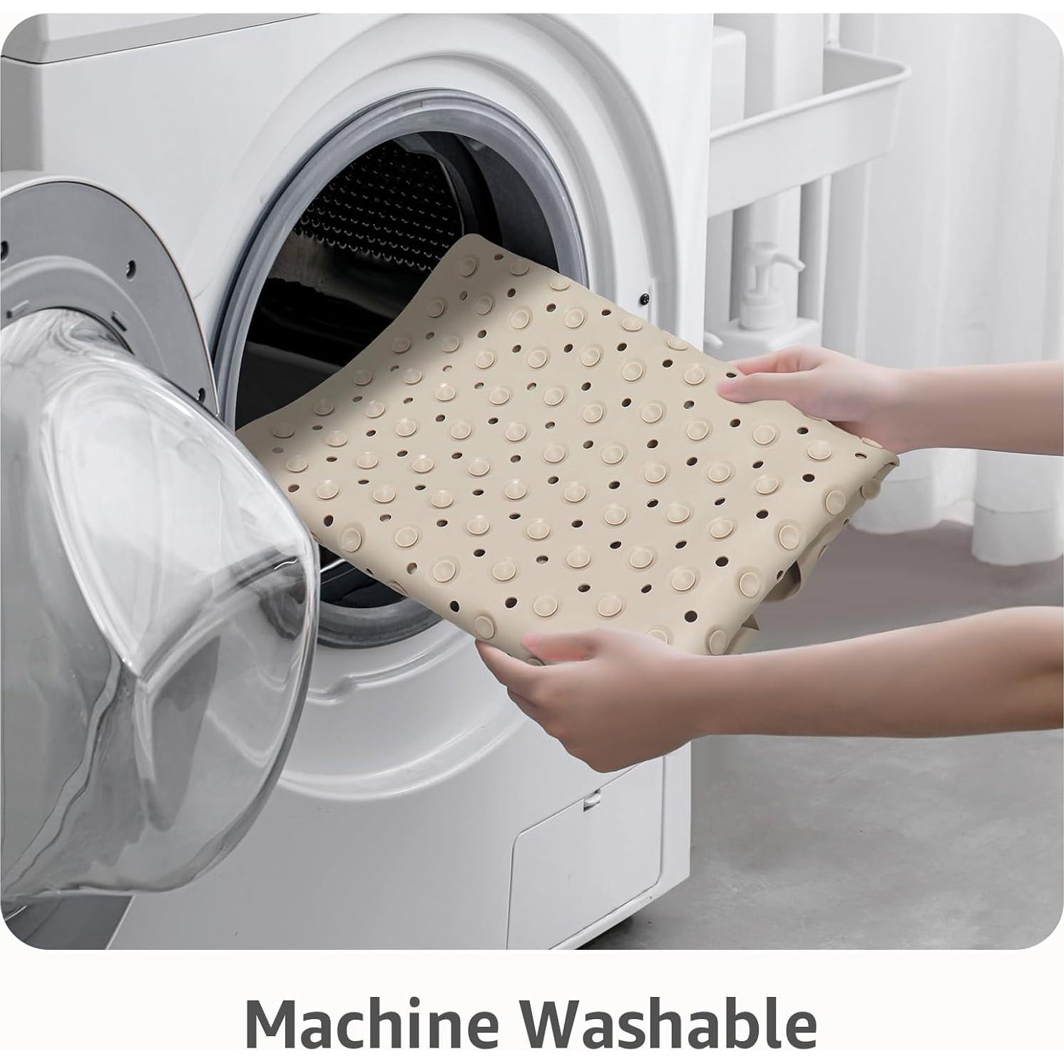 Alfombrilla de Ducha Antideslizante Yolife Triangular 65x65 cm Albaricoque