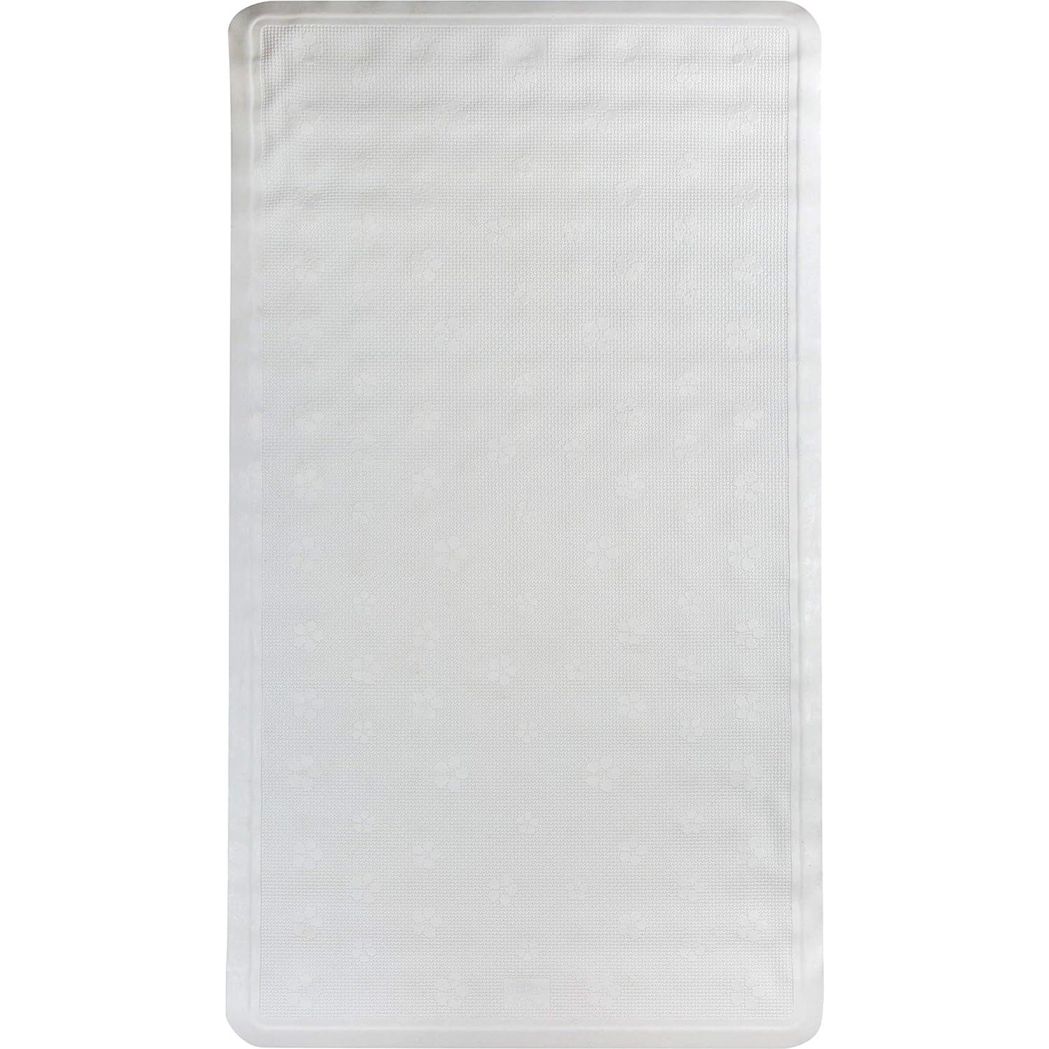 Alfombrilla de baño antideslizante Bath Bliss 71x40 cm blanca