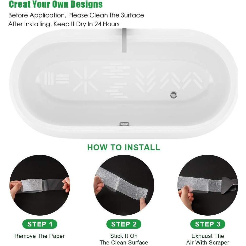 Tiras Antideslizantes Adhesivas Slip Stopper 18 PCS 20x4 cm