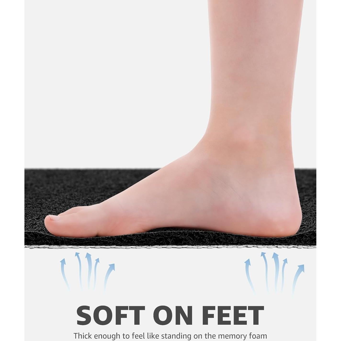 Mat de Ducha Antideslizante OTHWAY PVC 61x41cm Negro