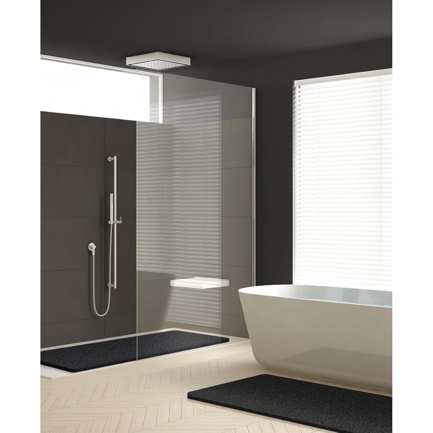 Mat de Ducha Antideslizante OTHWAY PVC 61x41cm Negro