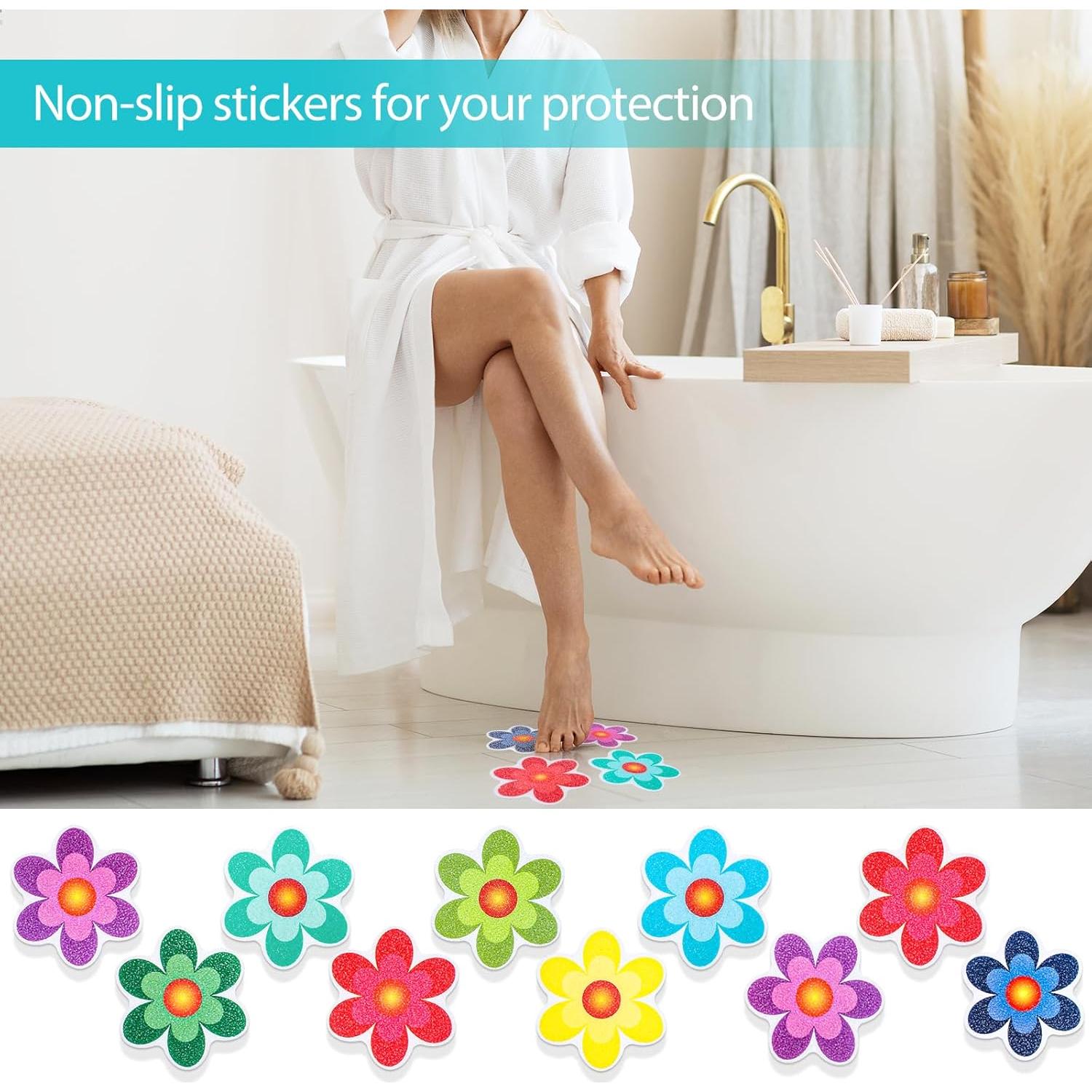 Tiras Antideslizantes Transparentes Amabro para Baño 10PCS