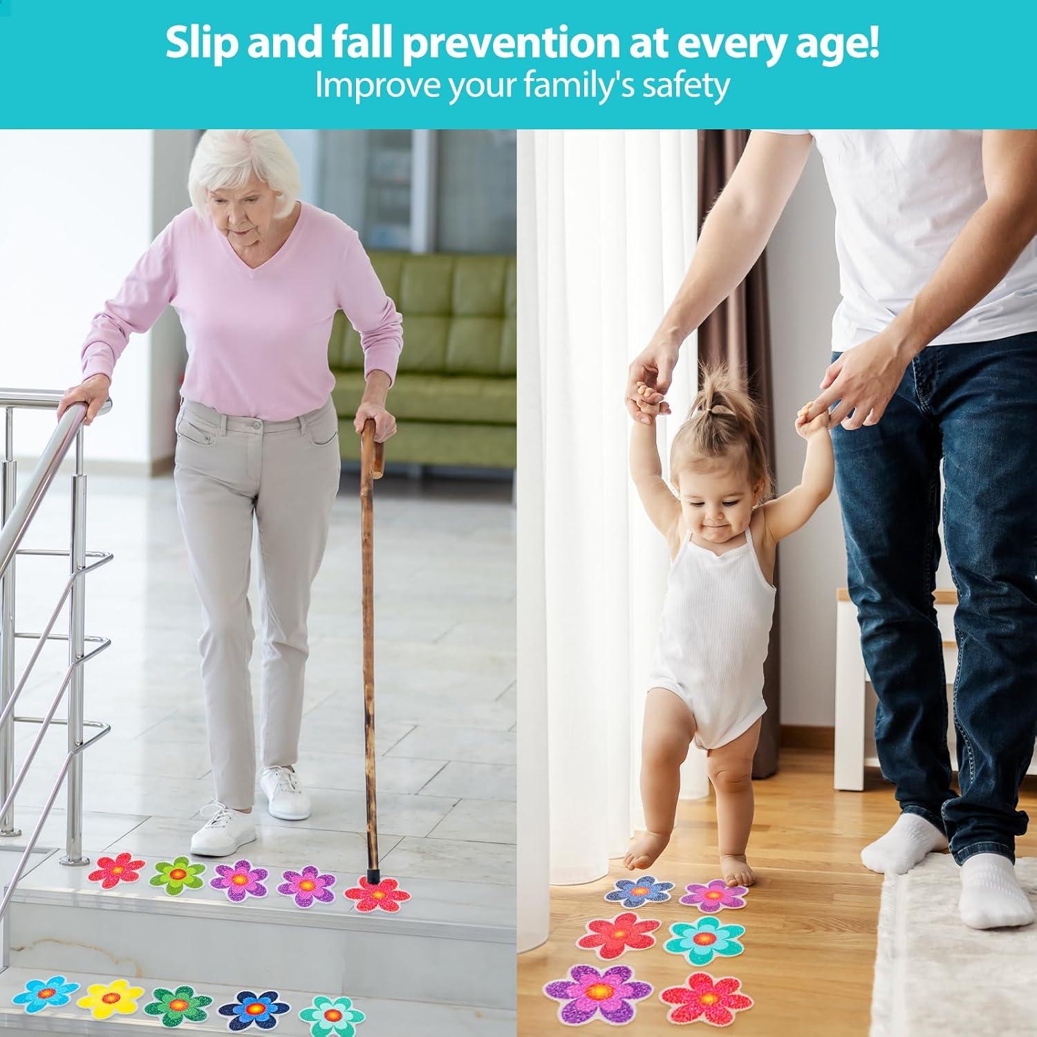 Tiras Antideslizantes Transparentes Amabro para Baño 10PCS