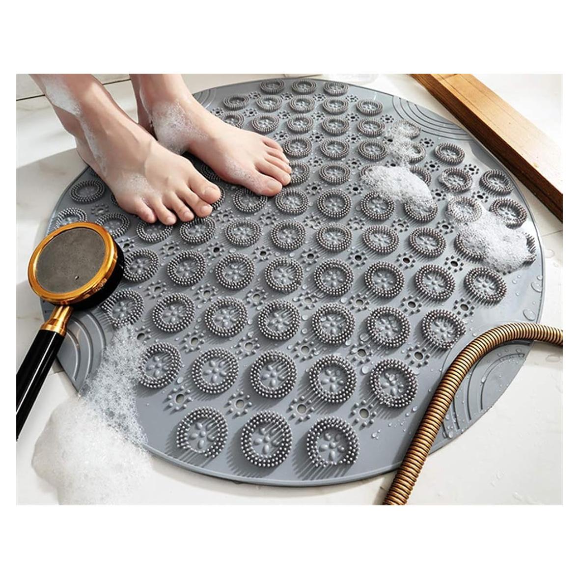 Alfombrilla de Ducha Antideslizante LEZUAN 55cm Gris PVC