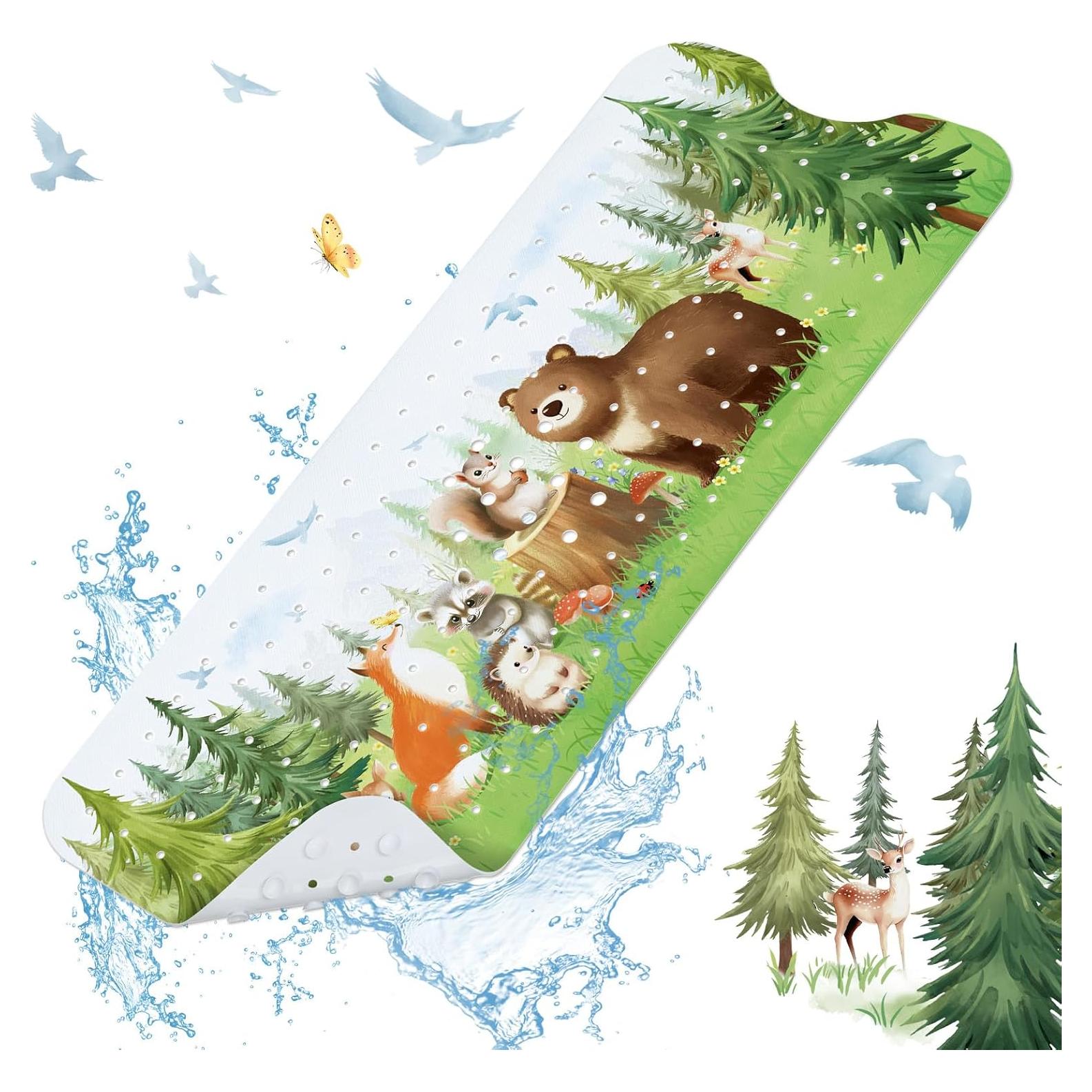 Alfombrilla de Baño Antideslizante SHUCHING 101.6x40.6 cm Pino