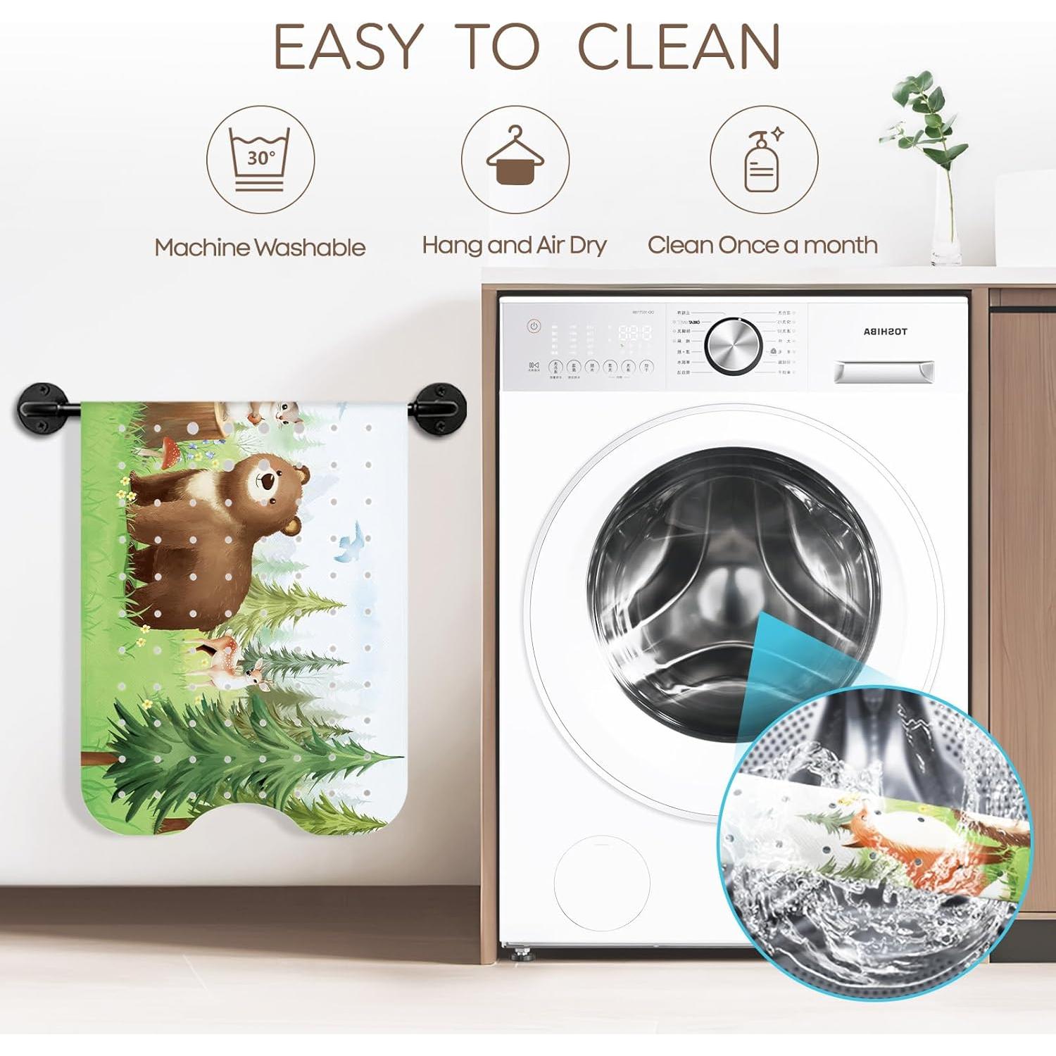 Alfombrilla de Baño Antideslizante SHUCHING 101.6x40.6 cm Pino