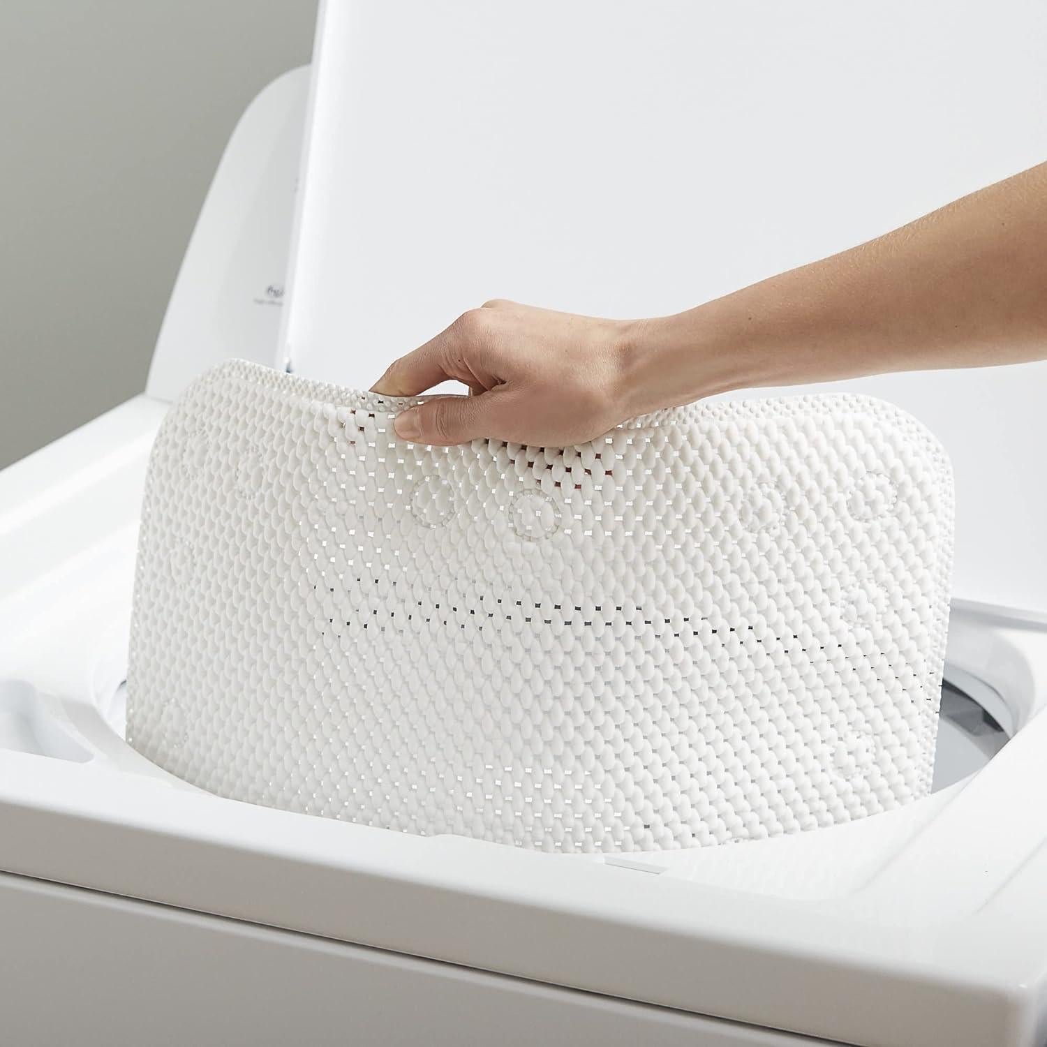 Alfombra de Baño Antideslizante Duck Brand Softex 91x43 cm Blanca