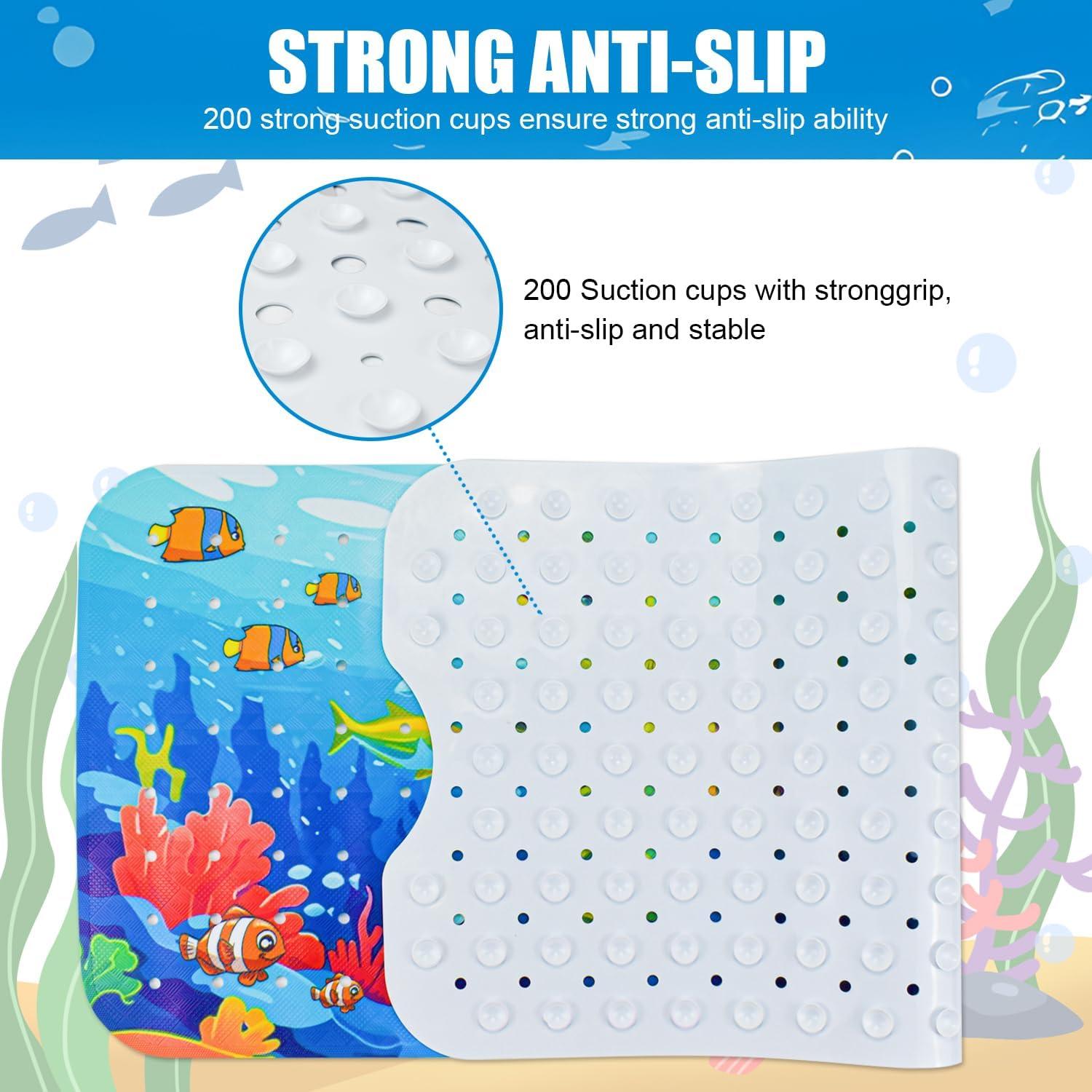 Alfombrilla de baño antideslizante Vanleonet Tortuga 101.6x40.6cm