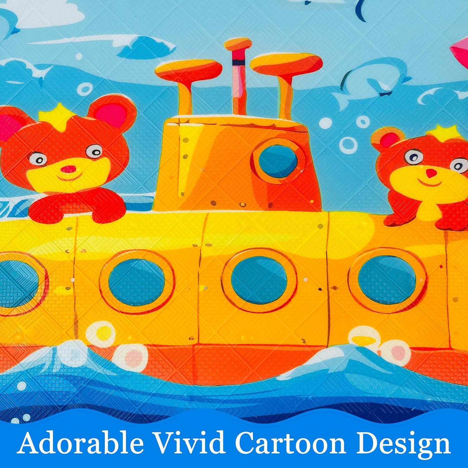 Alfombrilla Antideslizante para Bañera BOPPIE 89x38 cm Submarino