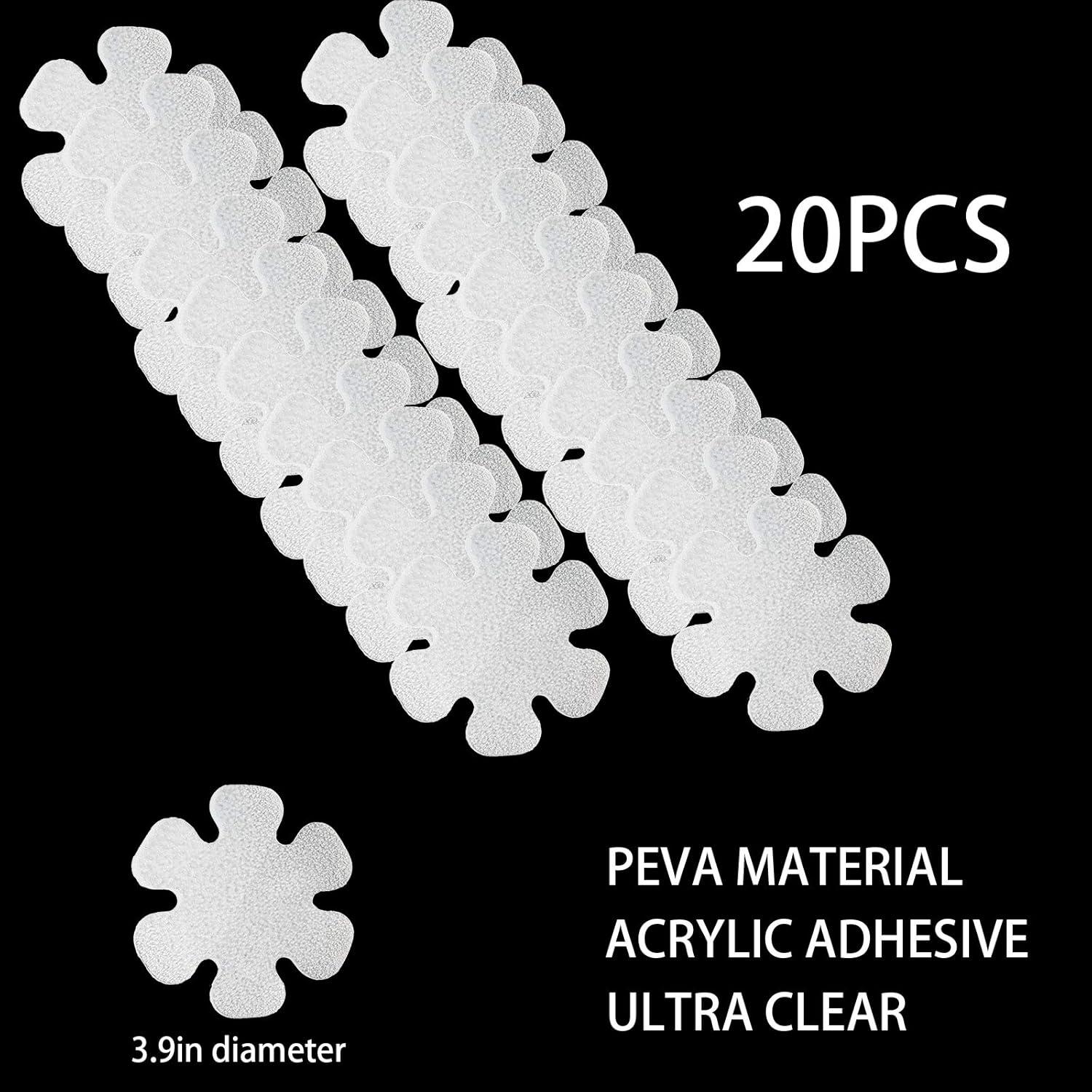 Calcomanías Antideslizantes Transparentes SANKEMU 20 PCS 10 cm