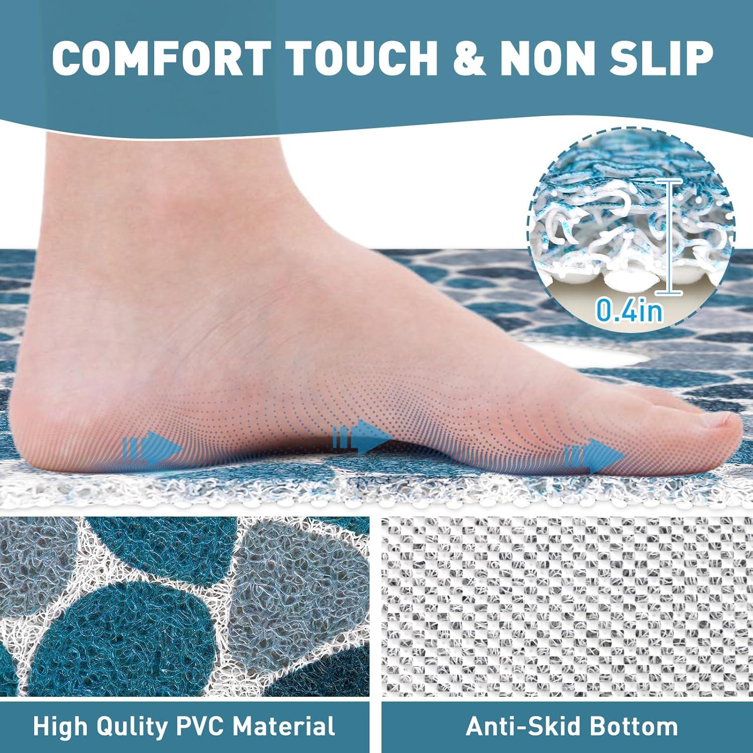 Alfombra de Ducha Antideslizante Mavicen 61x61 cm PVC