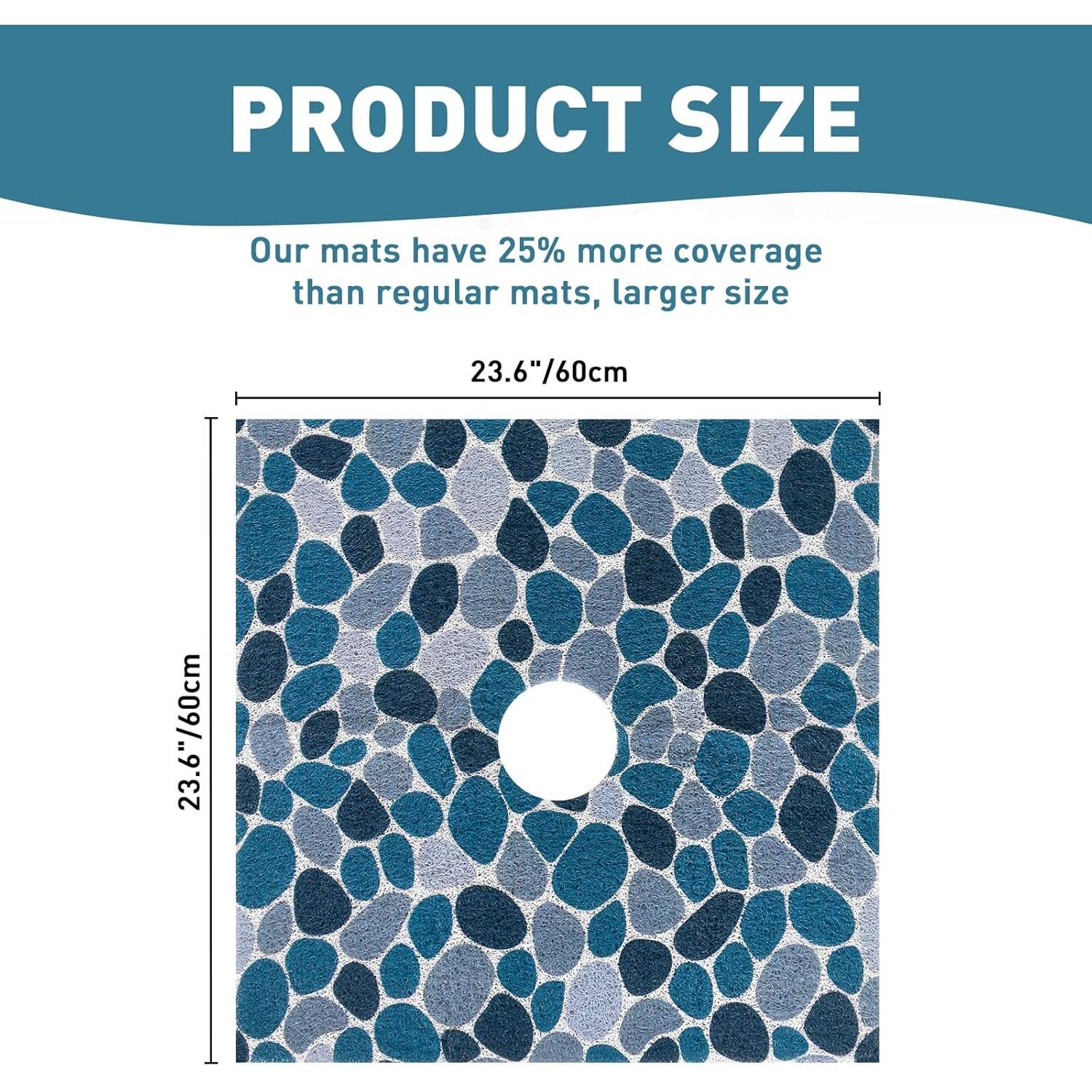 Alfombra de Ducha Antideslizante Mavicen 61x61 cm PVC