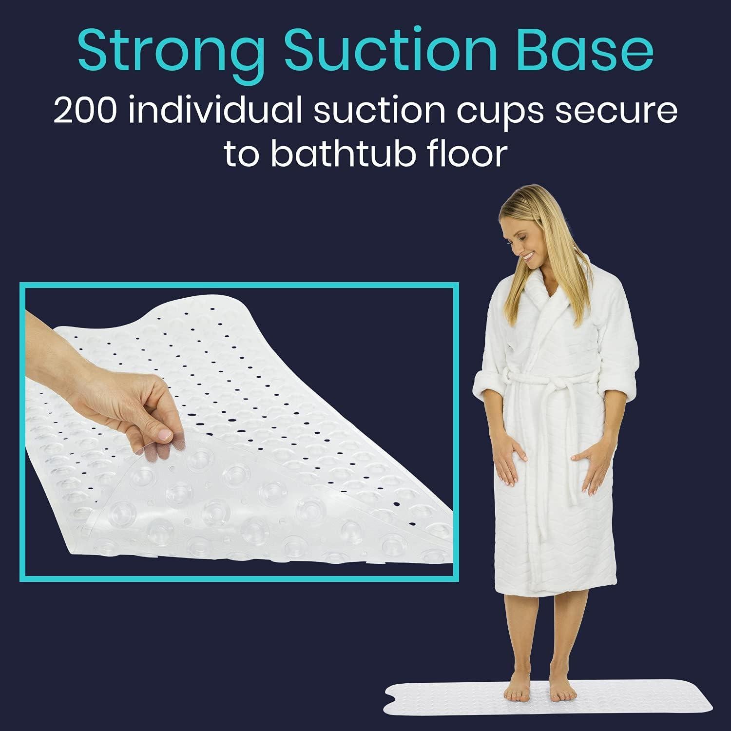 Alfombrilla Antideslizante de Bañera Vive 96.5x38.1cm PVC