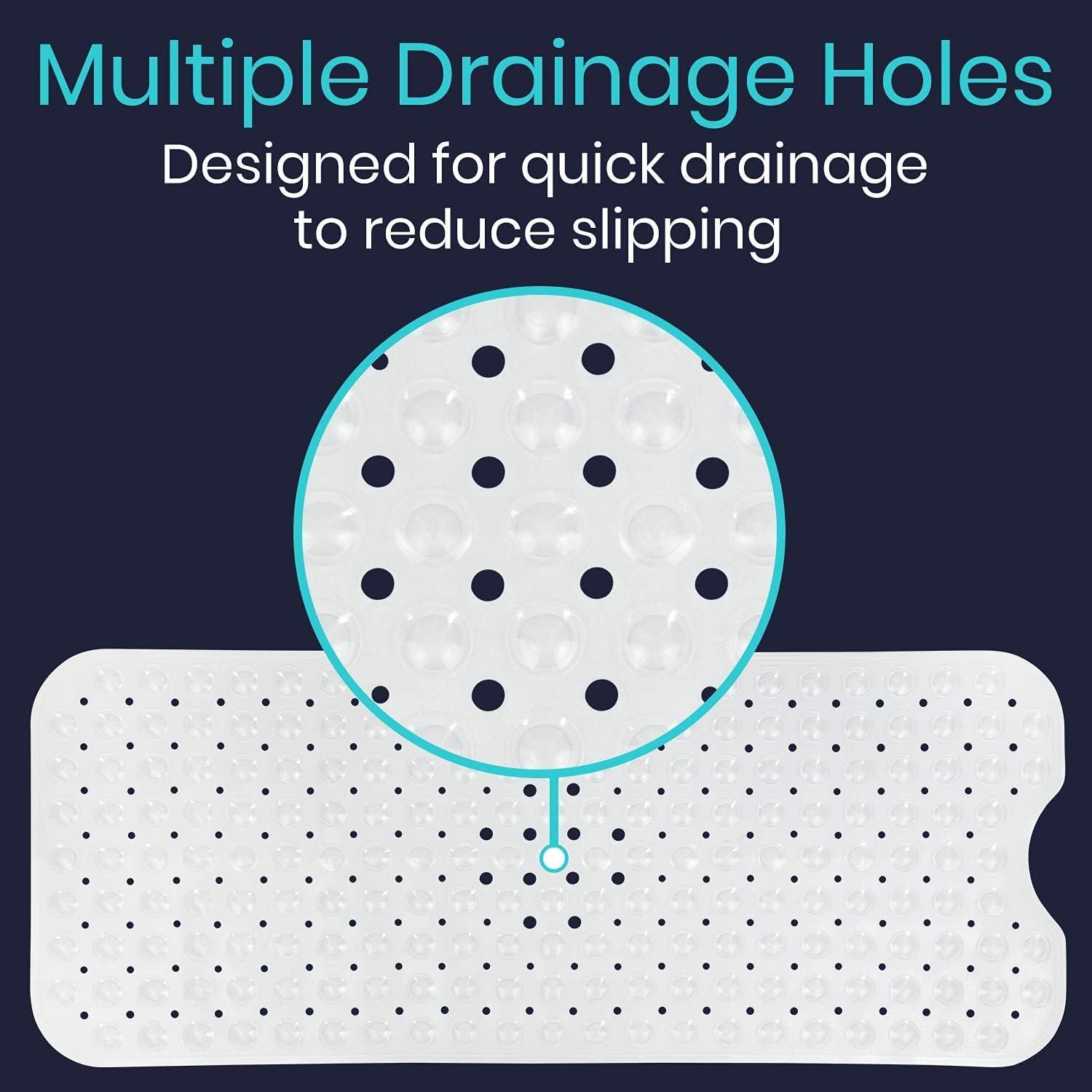 Alfombrilla Antideslizante de Bañera Vive 96.5x38.1cm PVC