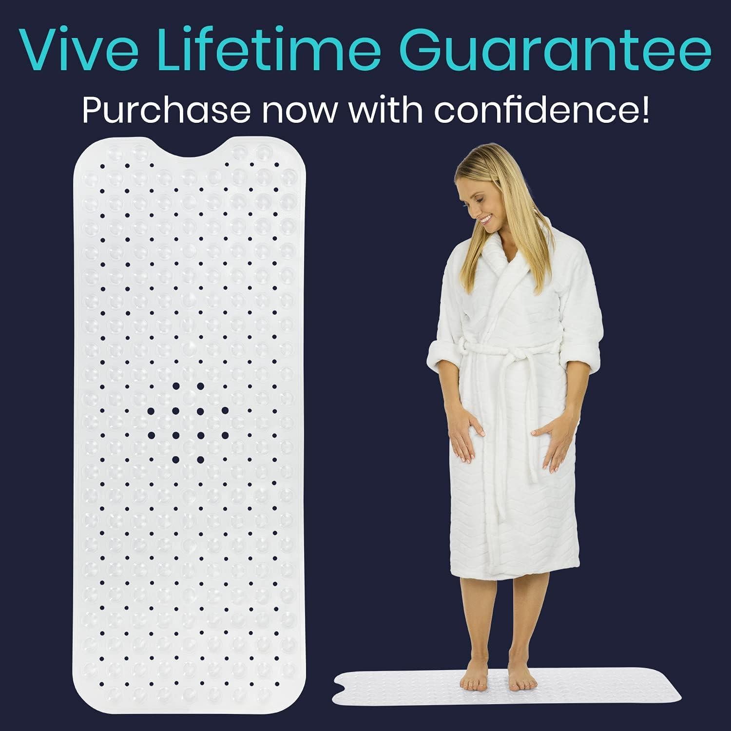 Alfombrilla Antideslizante de Bañera Vive 96.5x38.1cm PVC