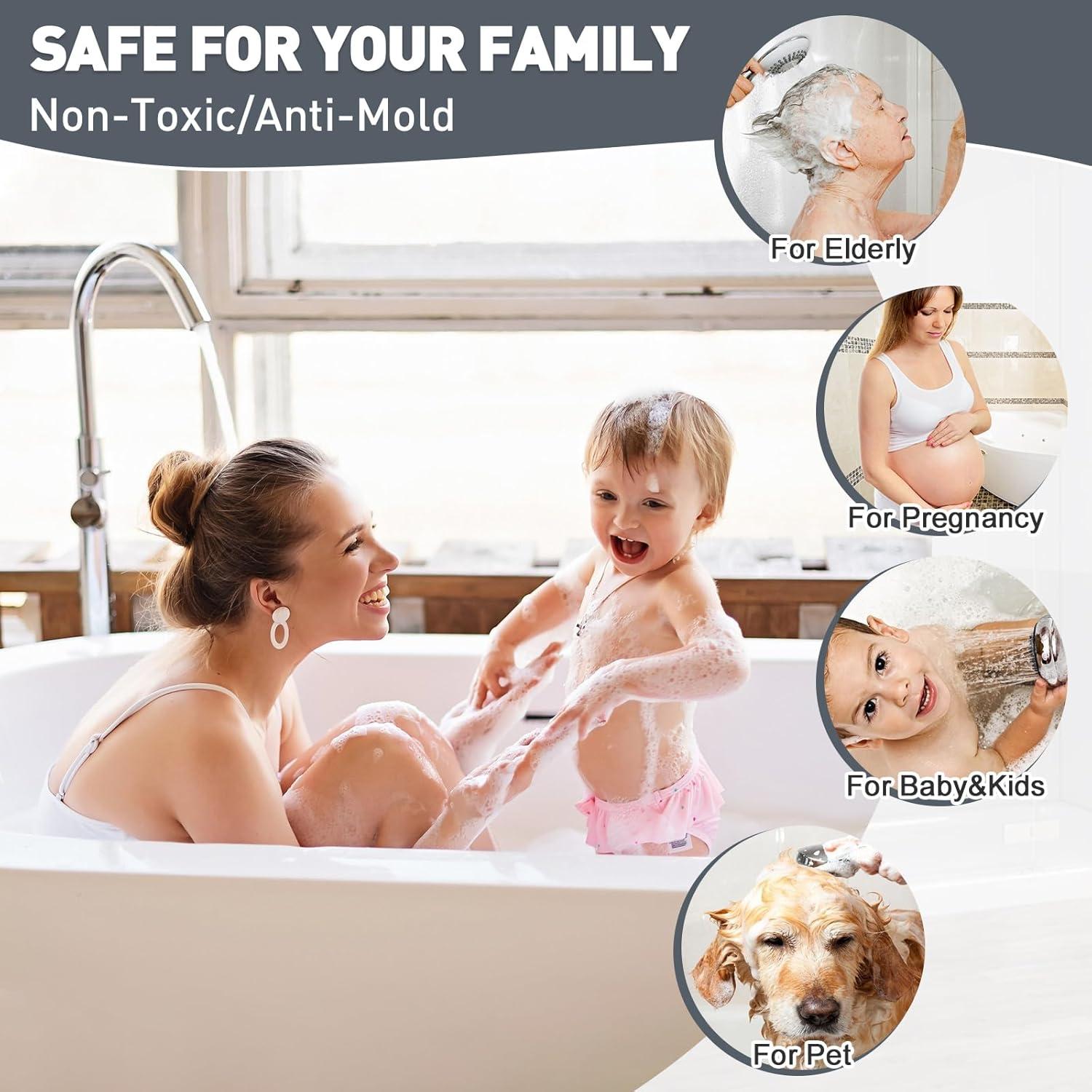 Alfombra de Ducha Antideslizante Mofonky 70x70 cm Triangular