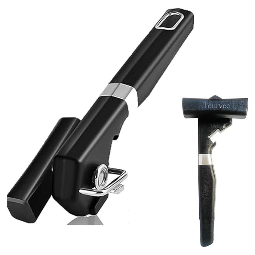 Abrebotellas Manual Tourvee de Acero Inoxidable Negro