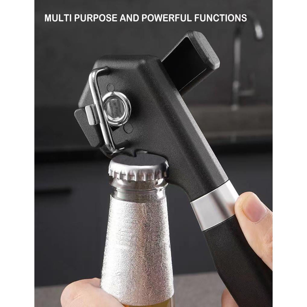 Abrebotellas Manual Tourvee de Acero Inoxidable Negro