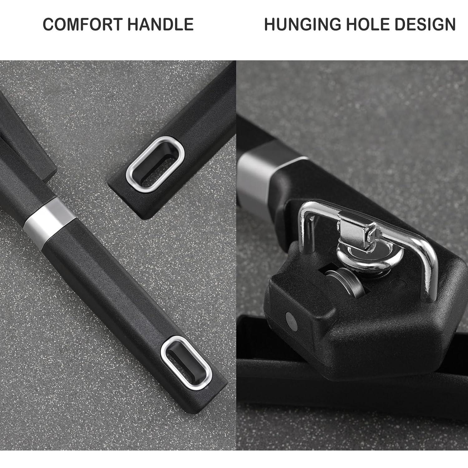 Abrebotellas Manual Tourvee de Acero Inoxidable Negro