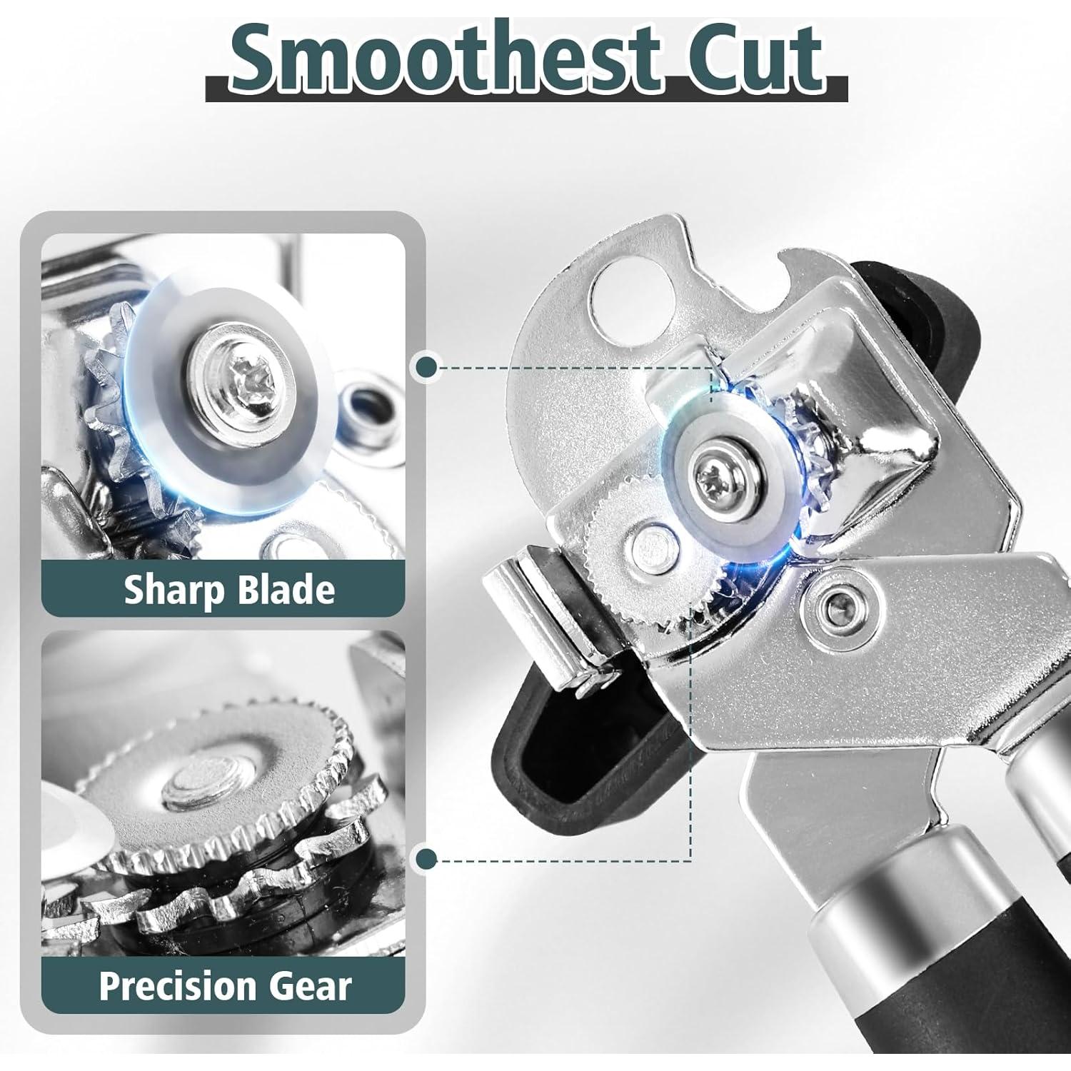 Abrelatas Multifuncional Yannier de Acero Inoxidable 17.78 cm