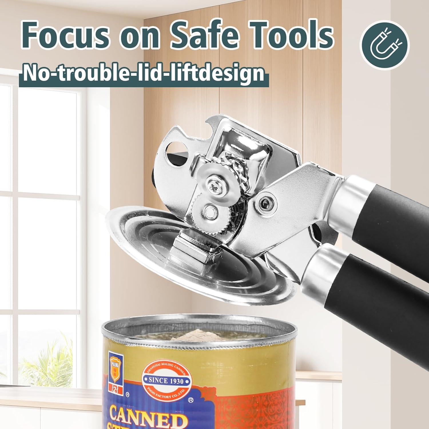 Abrelatas Multifuncional Yannier de Acero Inoxidable 17.78 cm