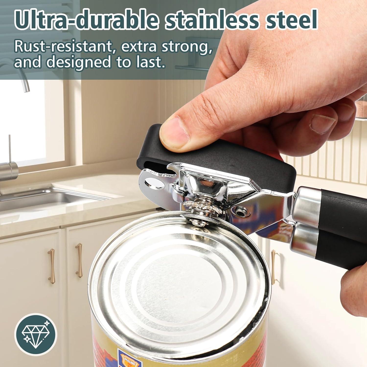 Abrelatas Multifuncional Yannier de Acero Inoxidable 17.78 cm