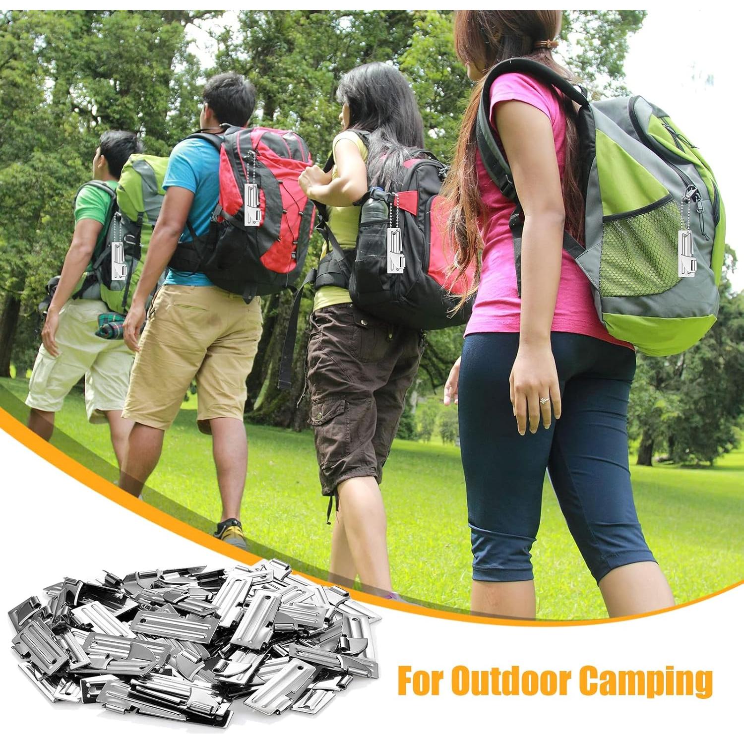 Abridores de Latas Tarpop 100 Piezas Acero Inoxidable Camping